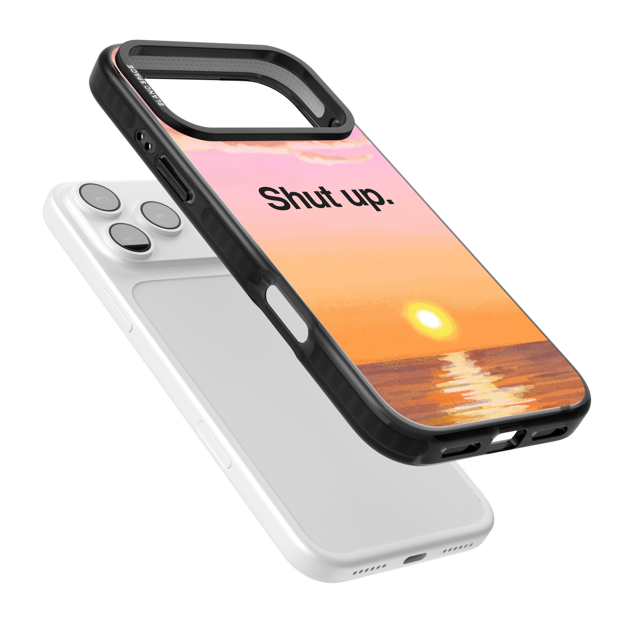 Shut Up iPhone 17 Pro Max Impact Pro Black Phone Case Colours