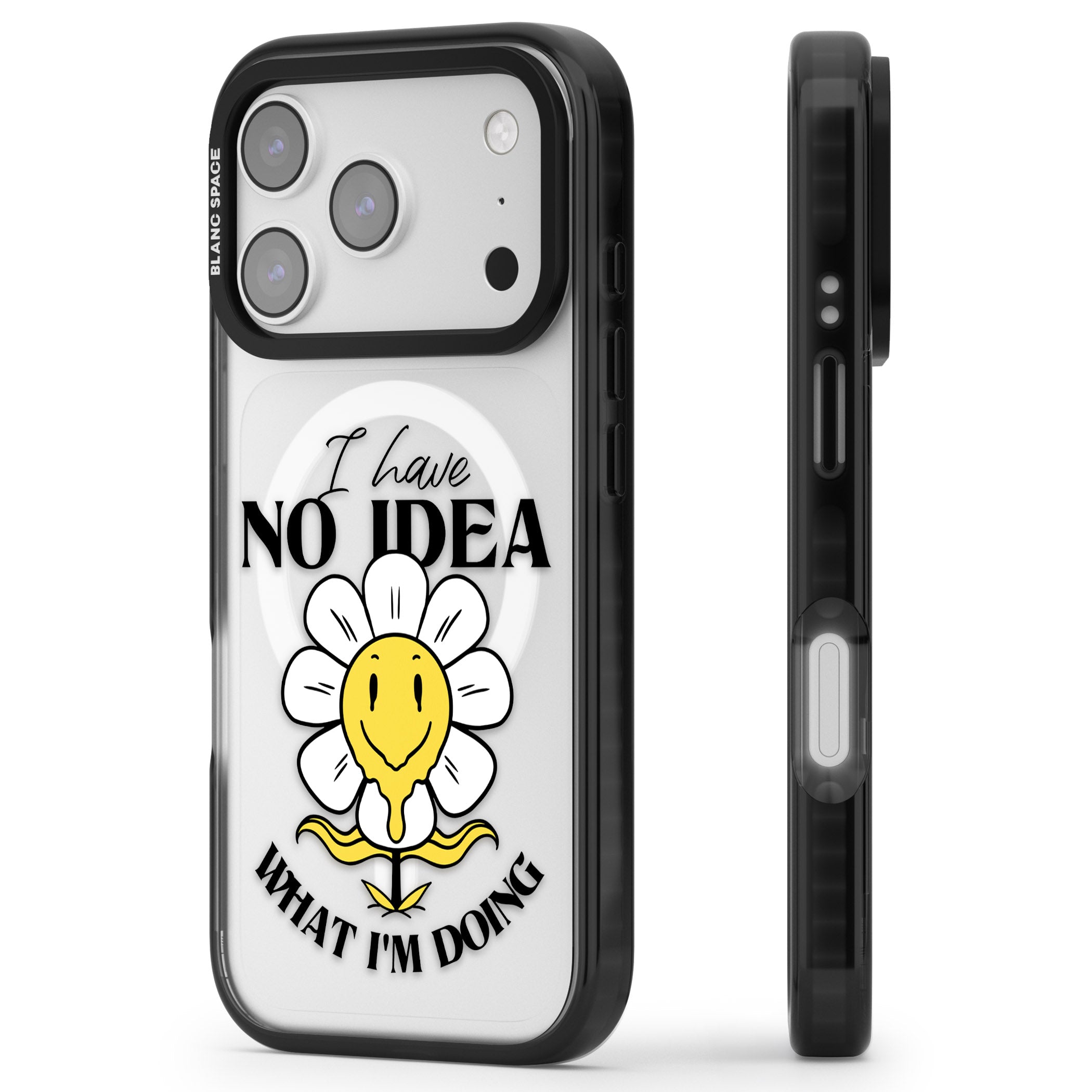 No Idea iPhone 17 Pro Impact Pro Black Phone Case Side Profile