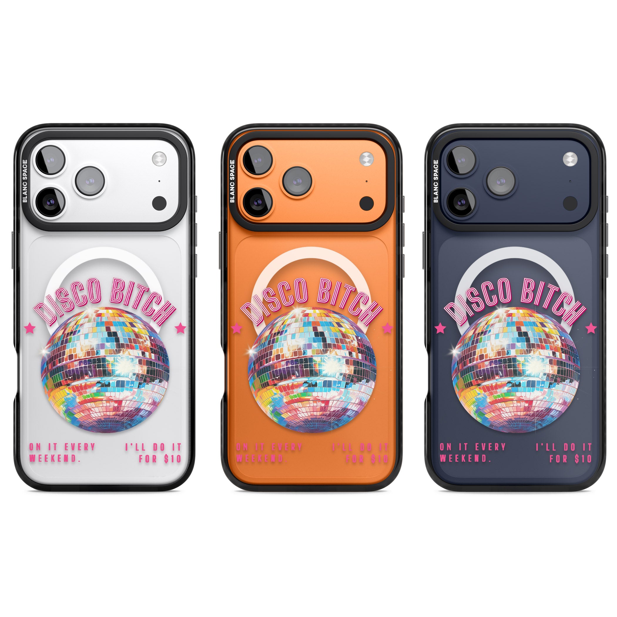 Disco B Tch iPhone 17 Pro Impact Pro Black Phone Case APT Impact Protection