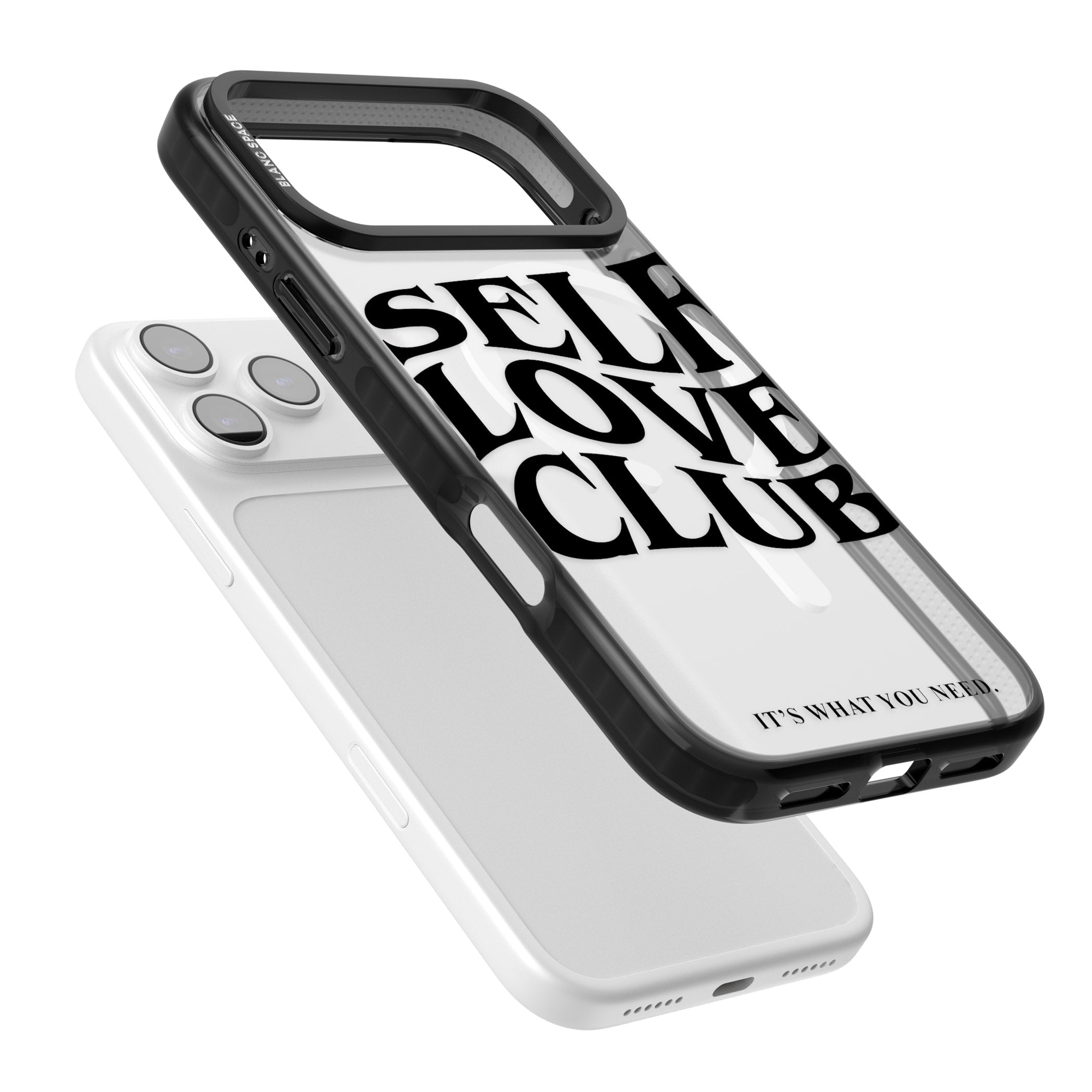 Self Love Club Black iPhone 17 Pro Max Impact Pro Black Phone Case Colours