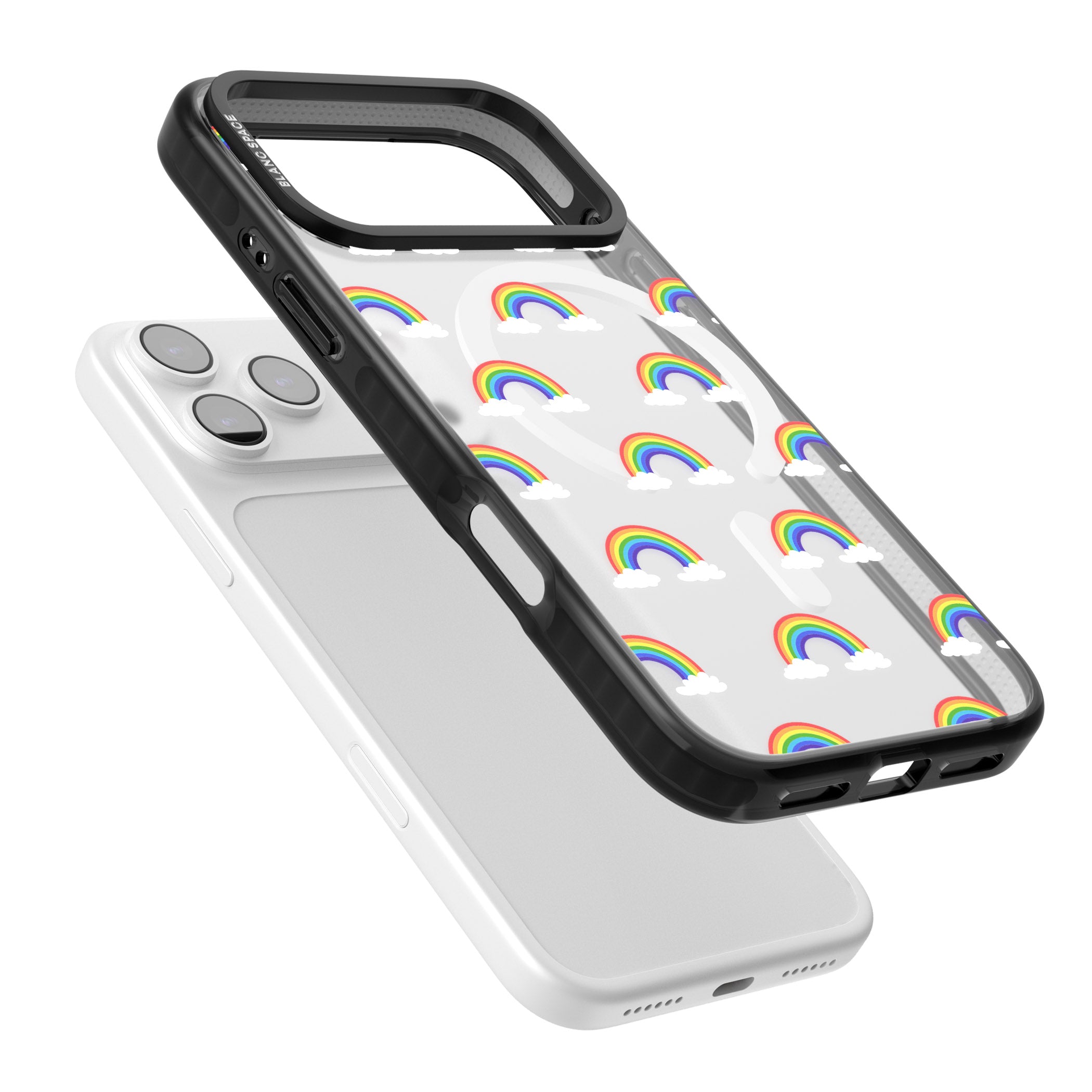 Rainbow Dream iPhone 17 Pro Impact Pro Black Phone Case Colours