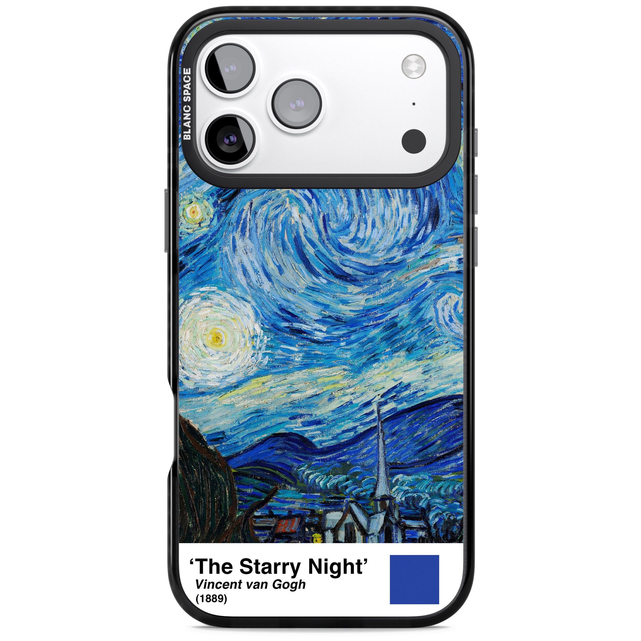 The Starry Night iPhone 17 Pro Max Impact Pro Black Phone Case
