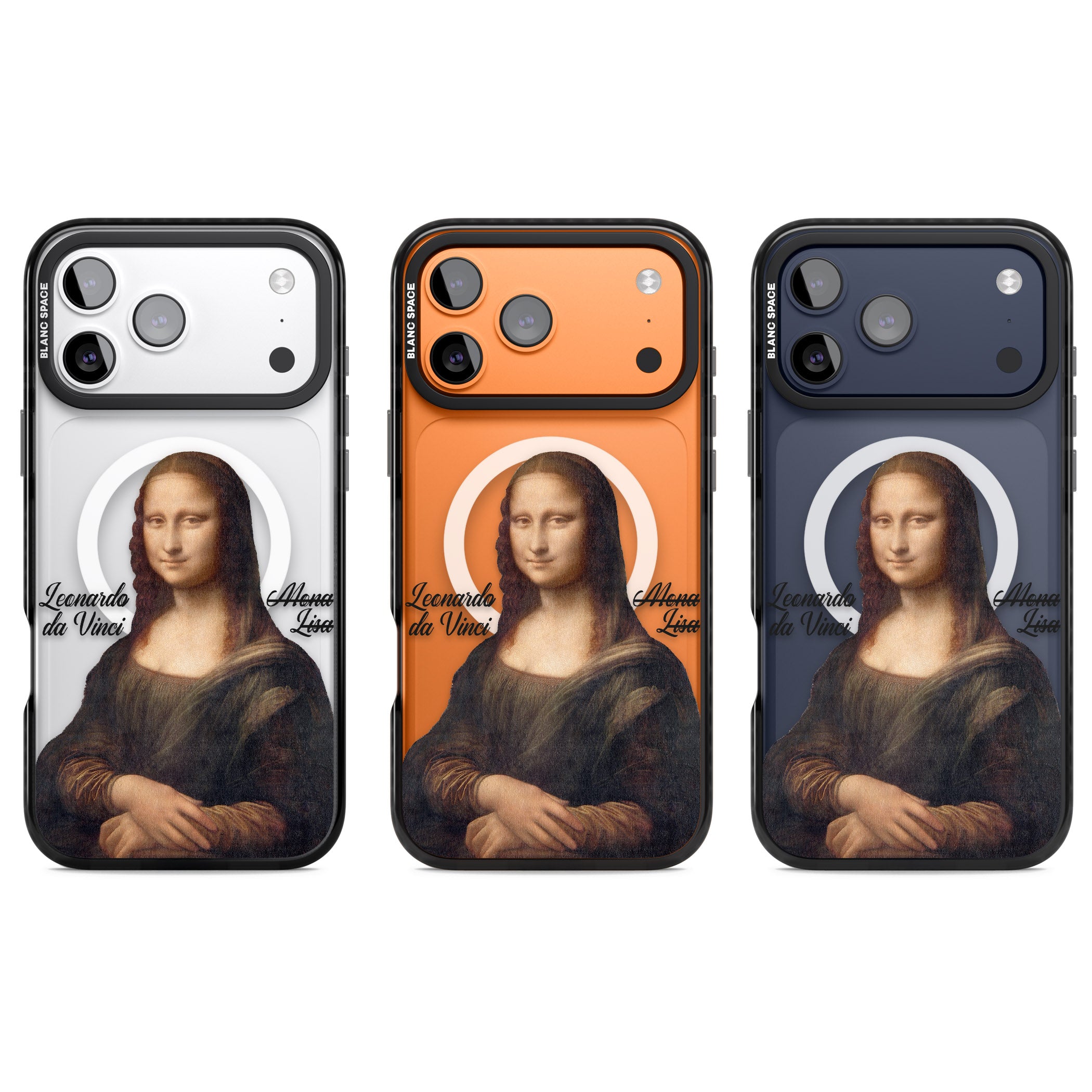 Mona Lisa Cutout iPhone 17 Pro Impact Pro Black Phone Case APT Impact Protection