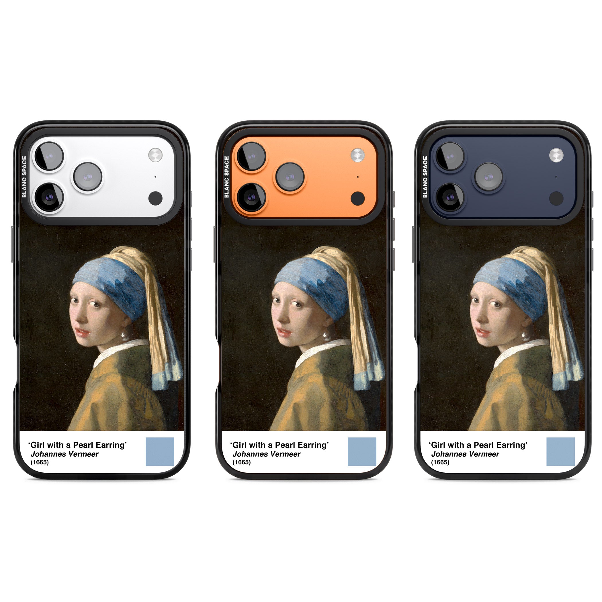 Girl With A Pearl Earring iPhone 17 Pro Impact Pro Black Phone Case APT Impact Protection