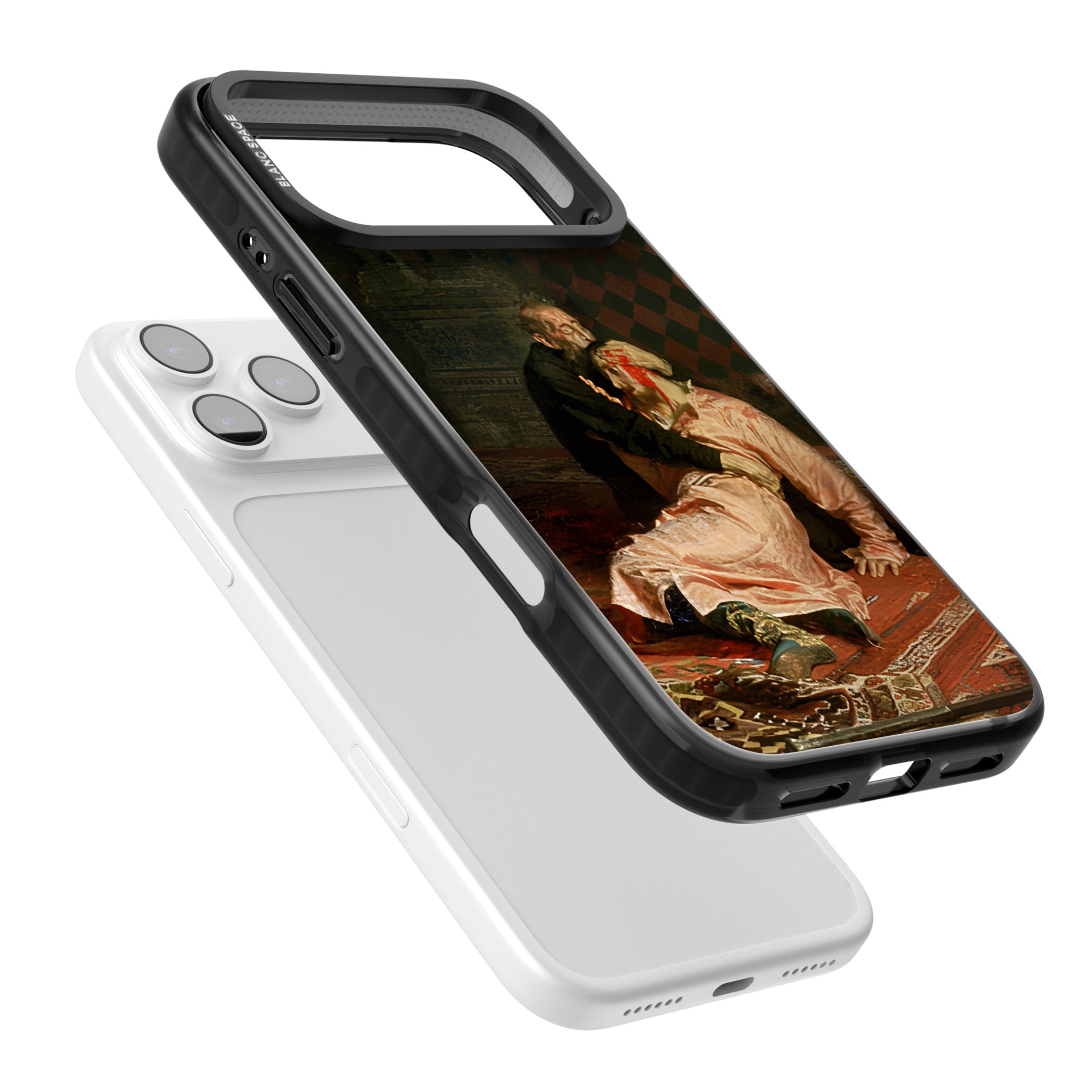 Ivan The Terrible & His Son iPhone 17 Pro Impact Pro Black Phone Case Colours