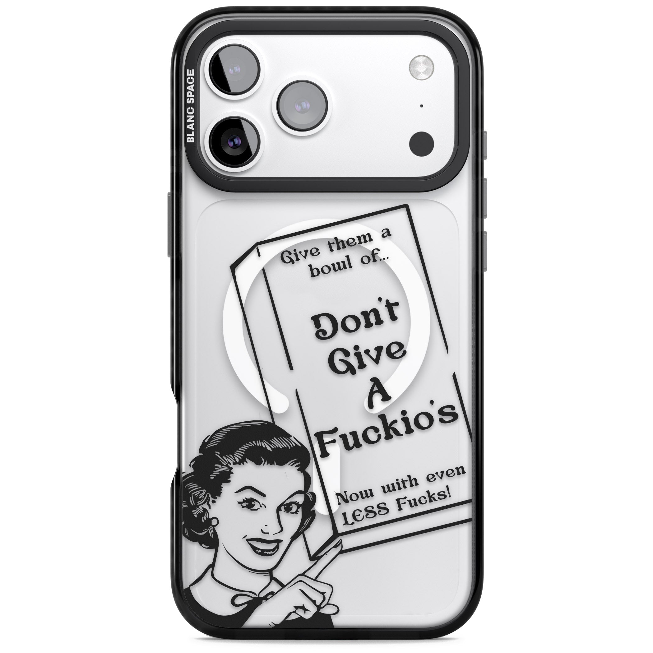 Dont Give A F Ckios Cereal iPhone 17 Pro Max Impact Pro Black Phone Case