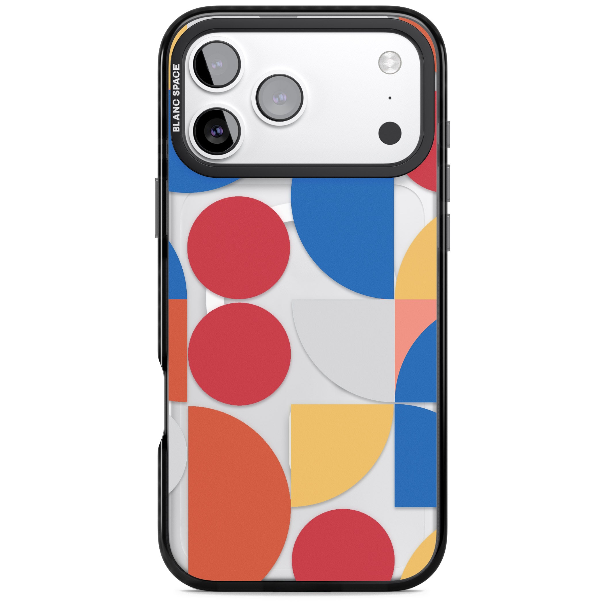 Abstract Colorful Geometric iPhone 17 Pro Impact Pro Black Phone Case