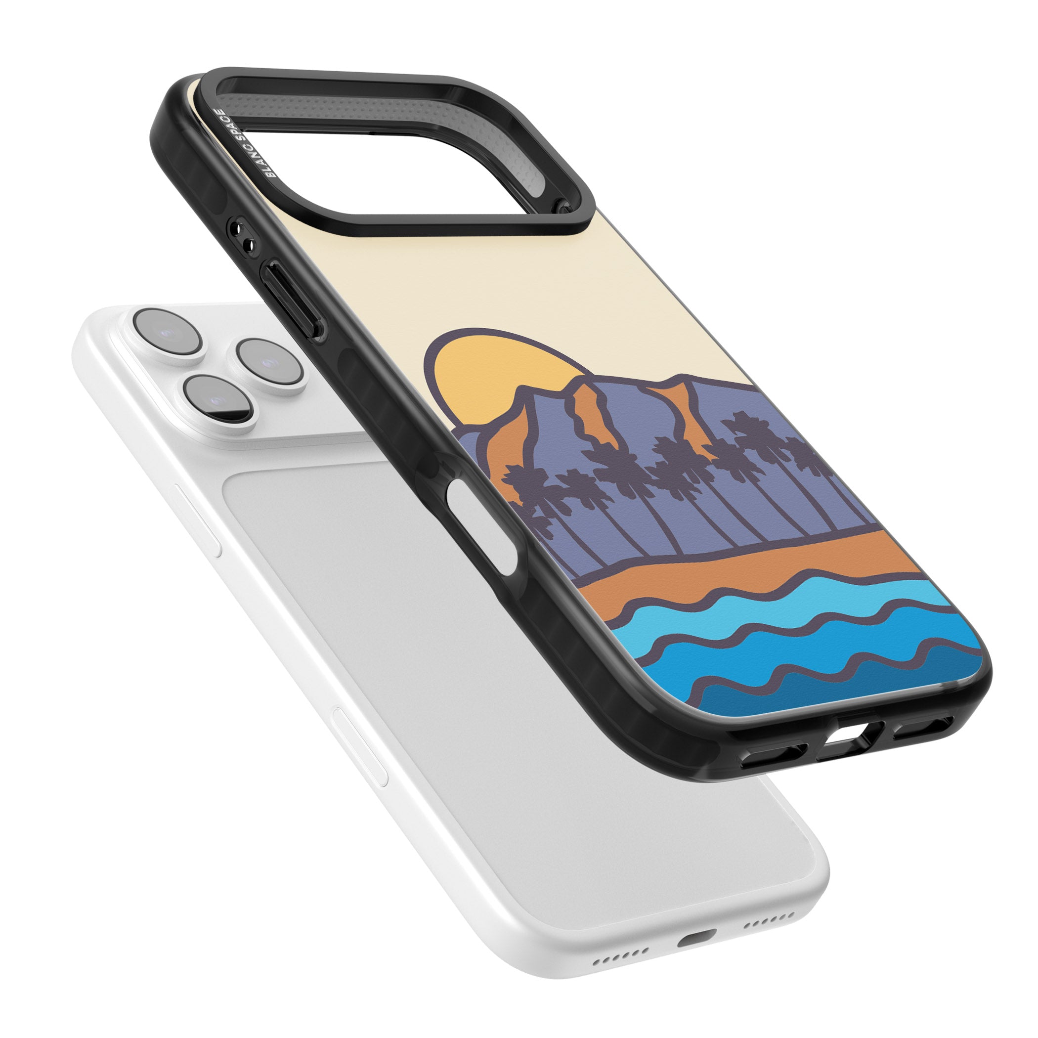 South Sunset iPhone 17 Pro Impact Pro Black Phone Case Colours