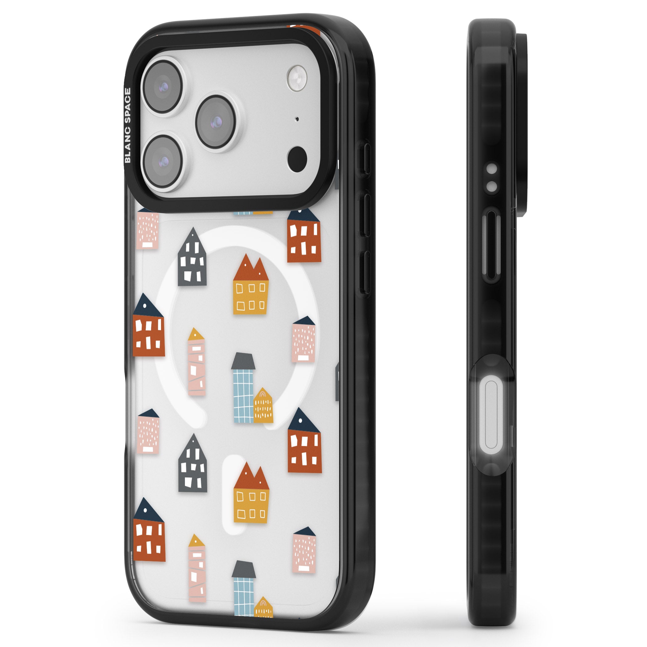 Scandi Village iPhone 17 Pro Max Impact Pro Black Phone Case Side Profile