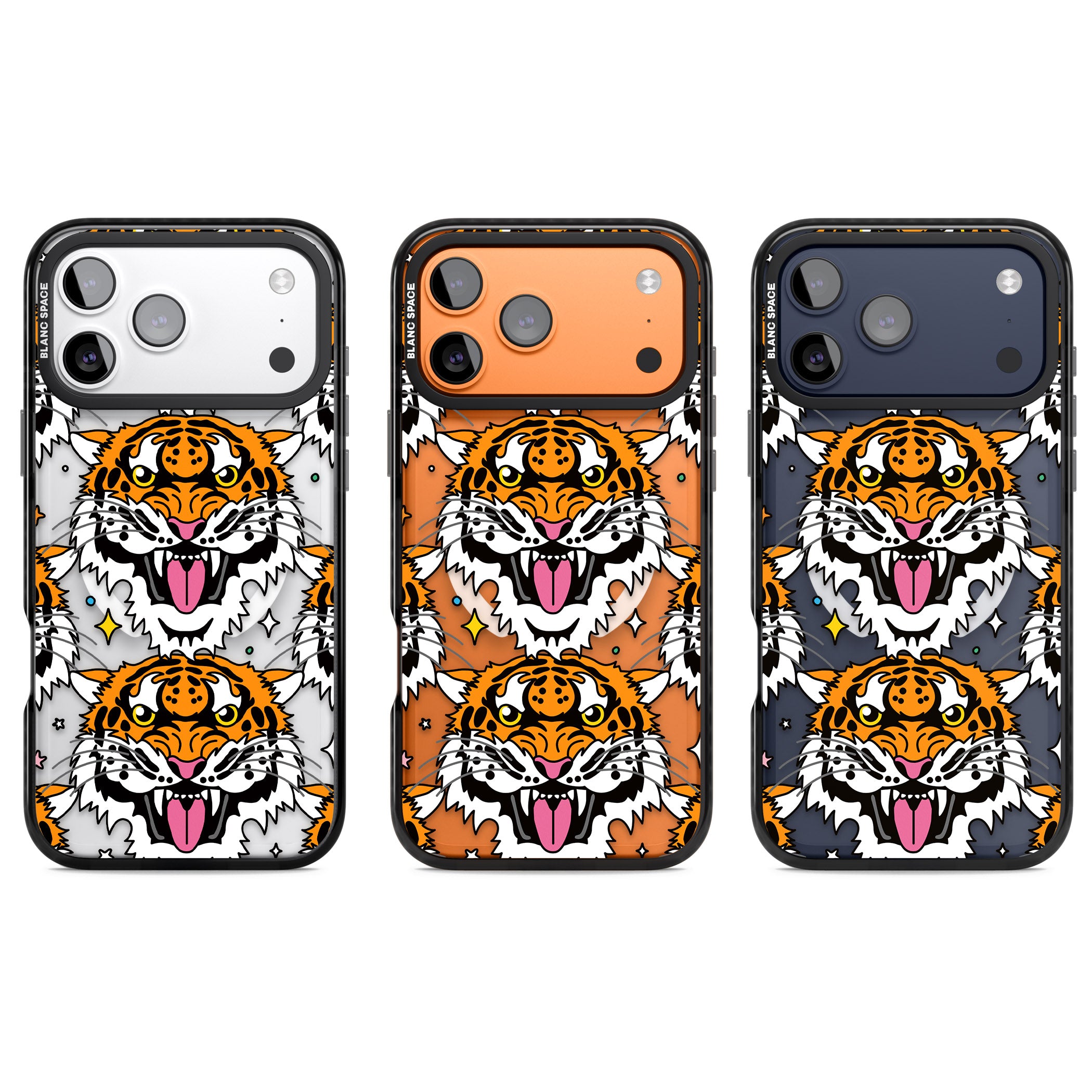 Fierce Jungle Tigers iPhone 17 Pro Impact Pro Black Phone Case APT Impact Protection