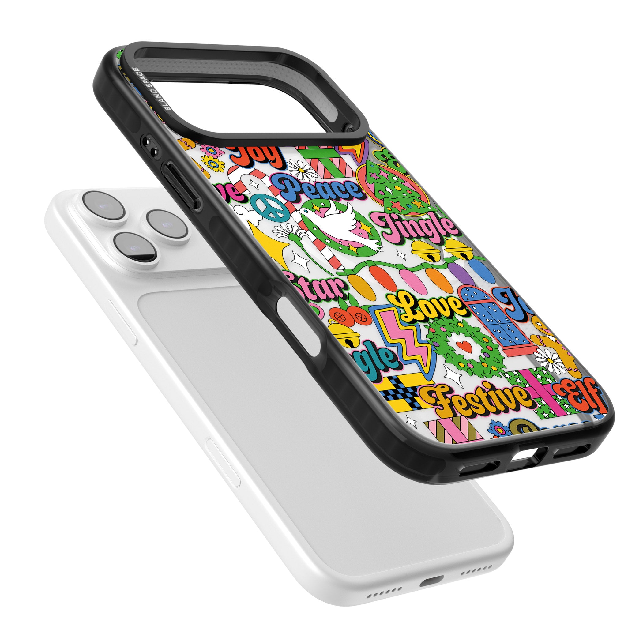 Peace & Festivities iPhone 17 Pro Impact Pro Black Phone Case Colours