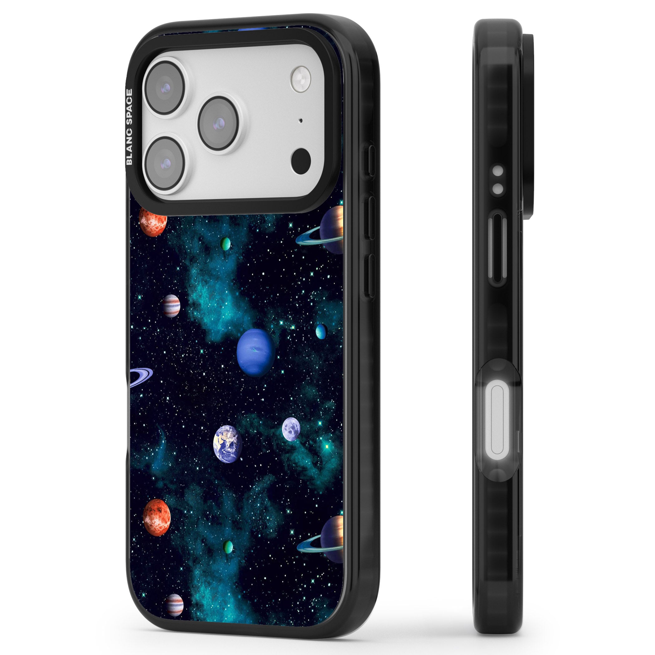 Deep Space iPhone 17 Pro Max Impact Pro Black Phone Case Side Profile