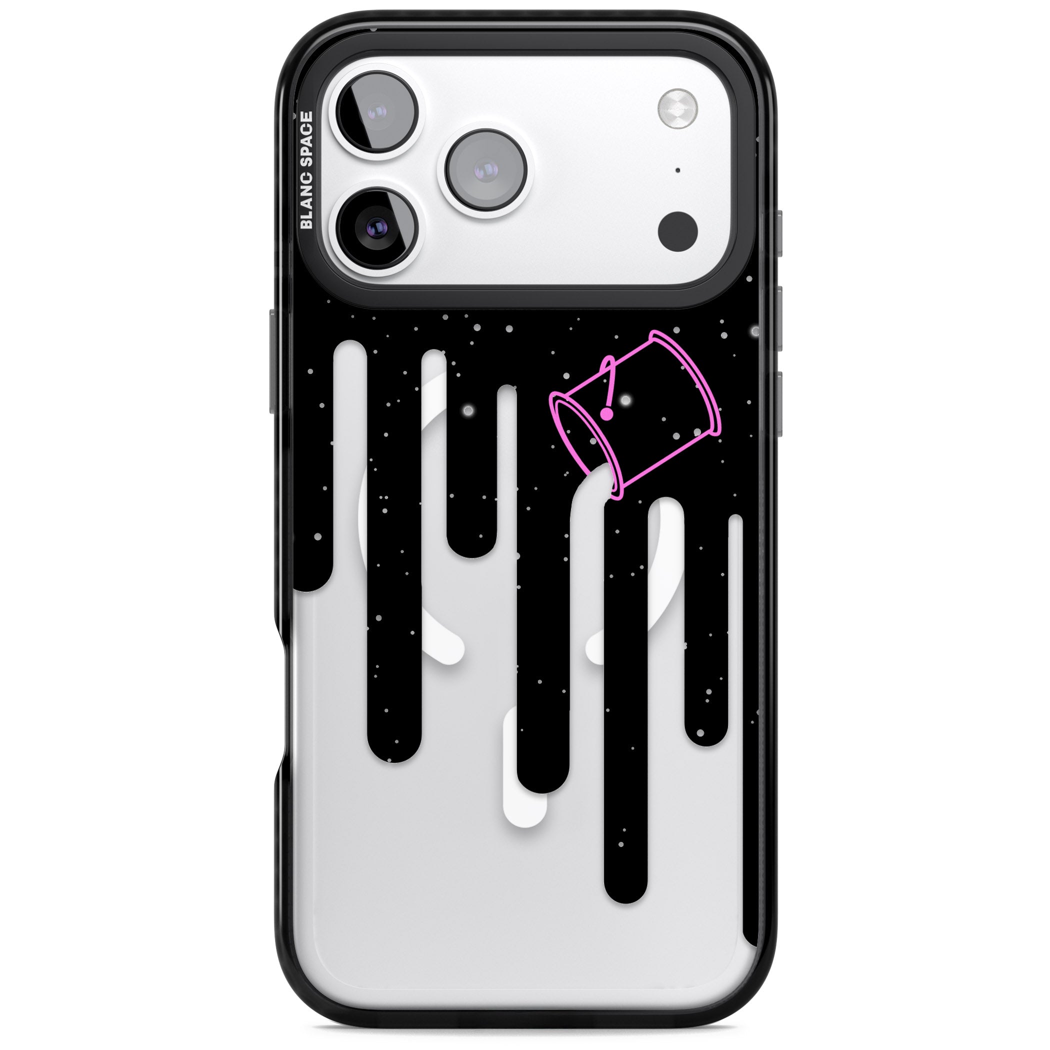Cosmic Drip iPhone 17 Pro Max Impact Pro Black Phone Case