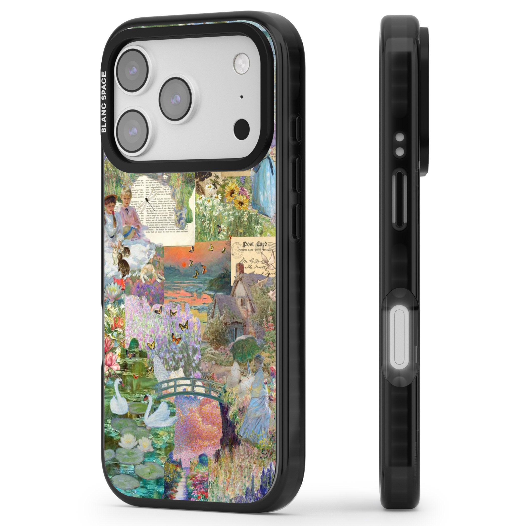 Artful Spring iPhone 17 Pro Impact Pro Black Phone Case Side Profile