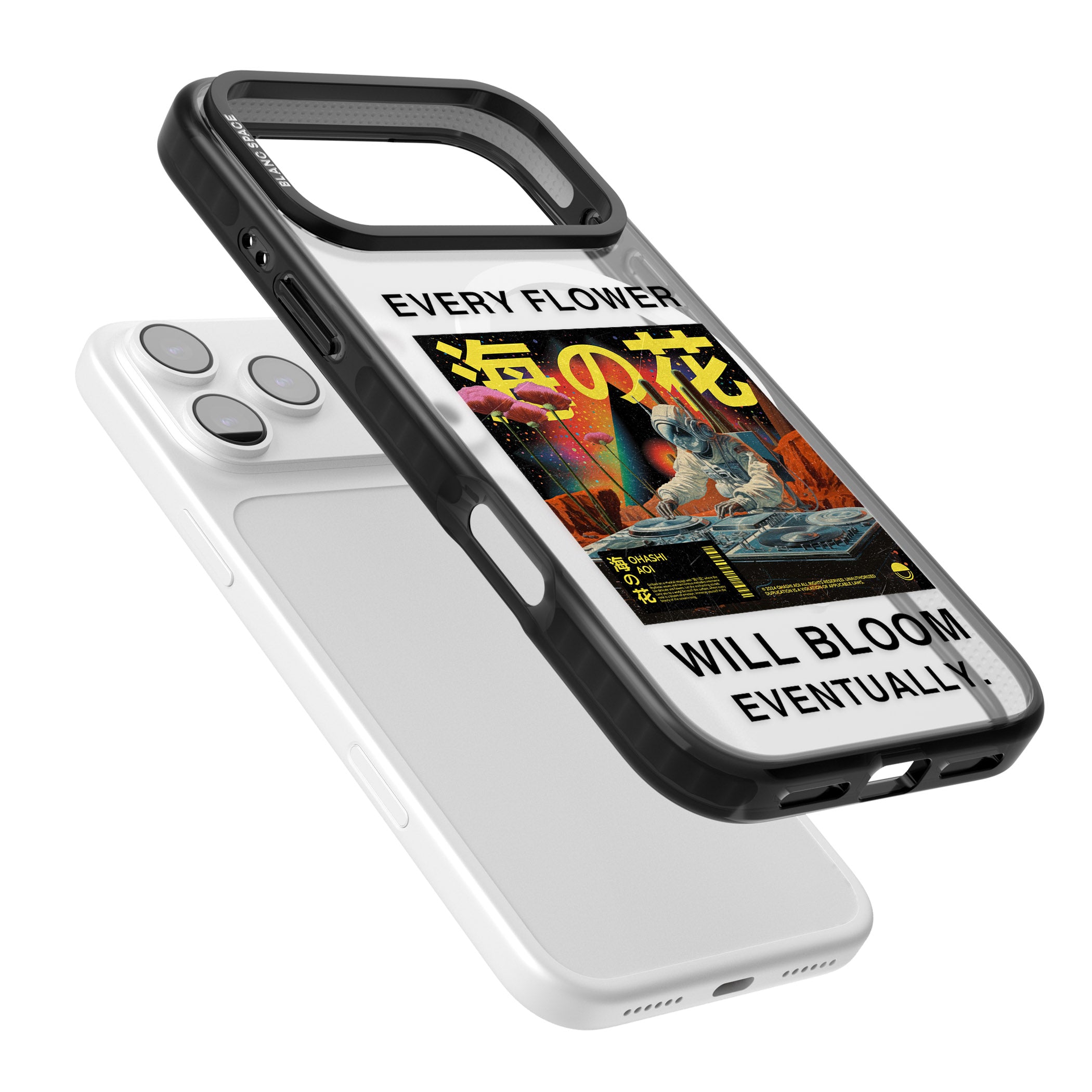 Every Flower Will Bloom Eventually iPhone 17 Pro Impact Pro Black Phone Case Colours