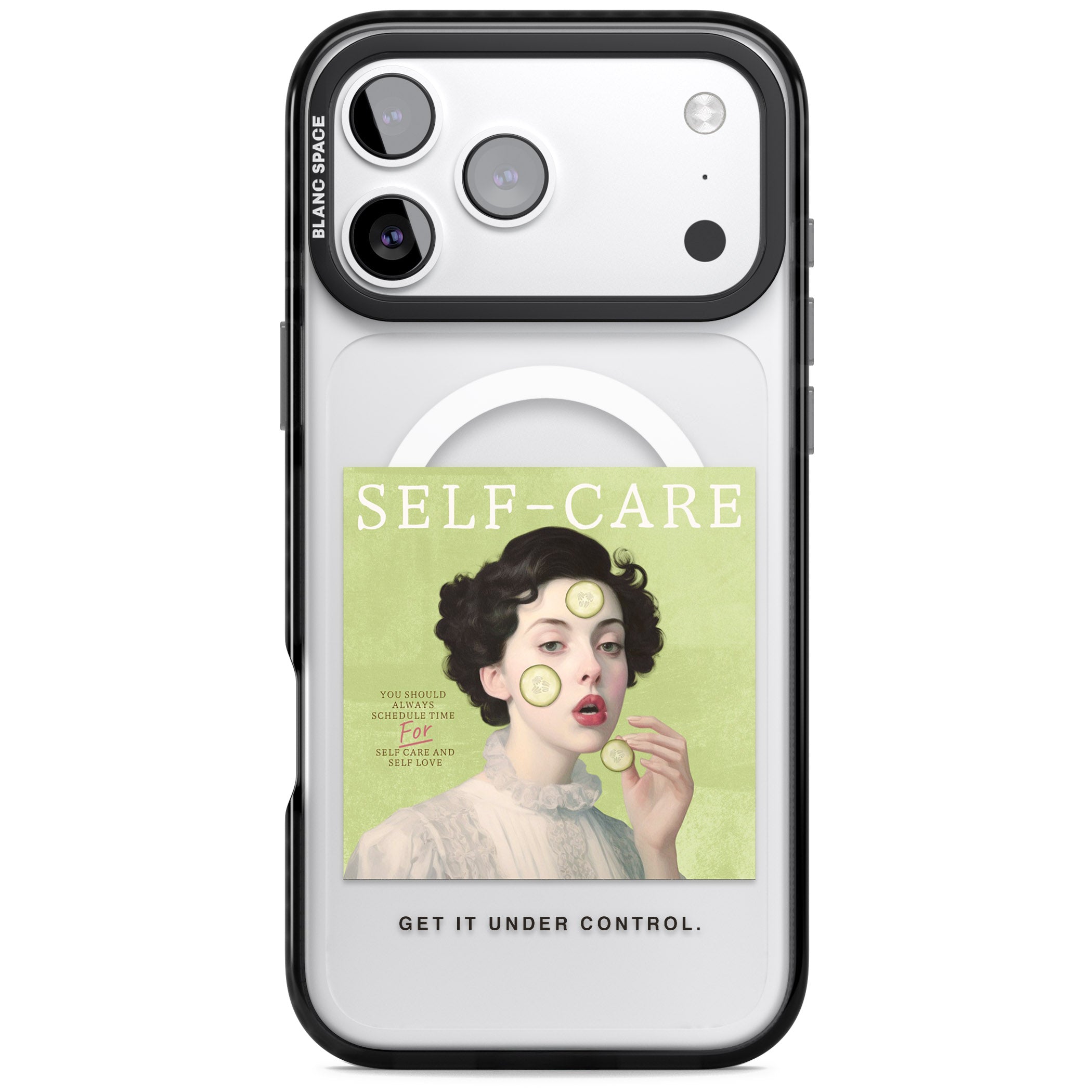 Self Care iPhone 17 Pro Max Impact Pro Black Phone Case