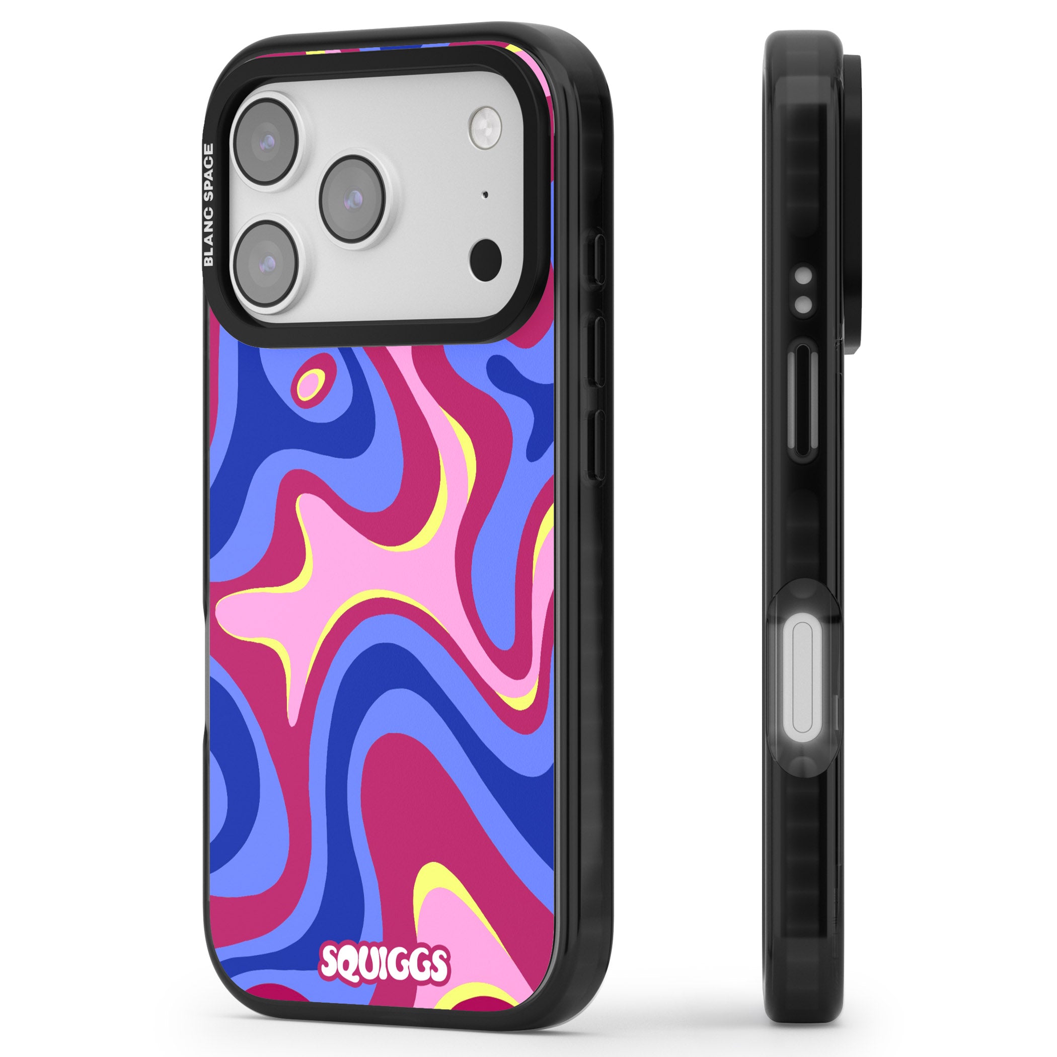 Blue Lava iPhone 17 Pro Max Impact Pro Black Phone Case Side Profile
