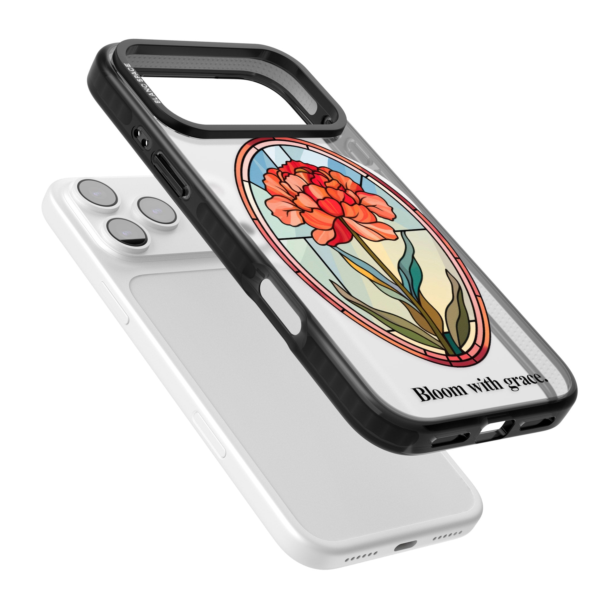 Bloom With Grace iPhone 17 Pro Impact Pro Black Phone Case Colours