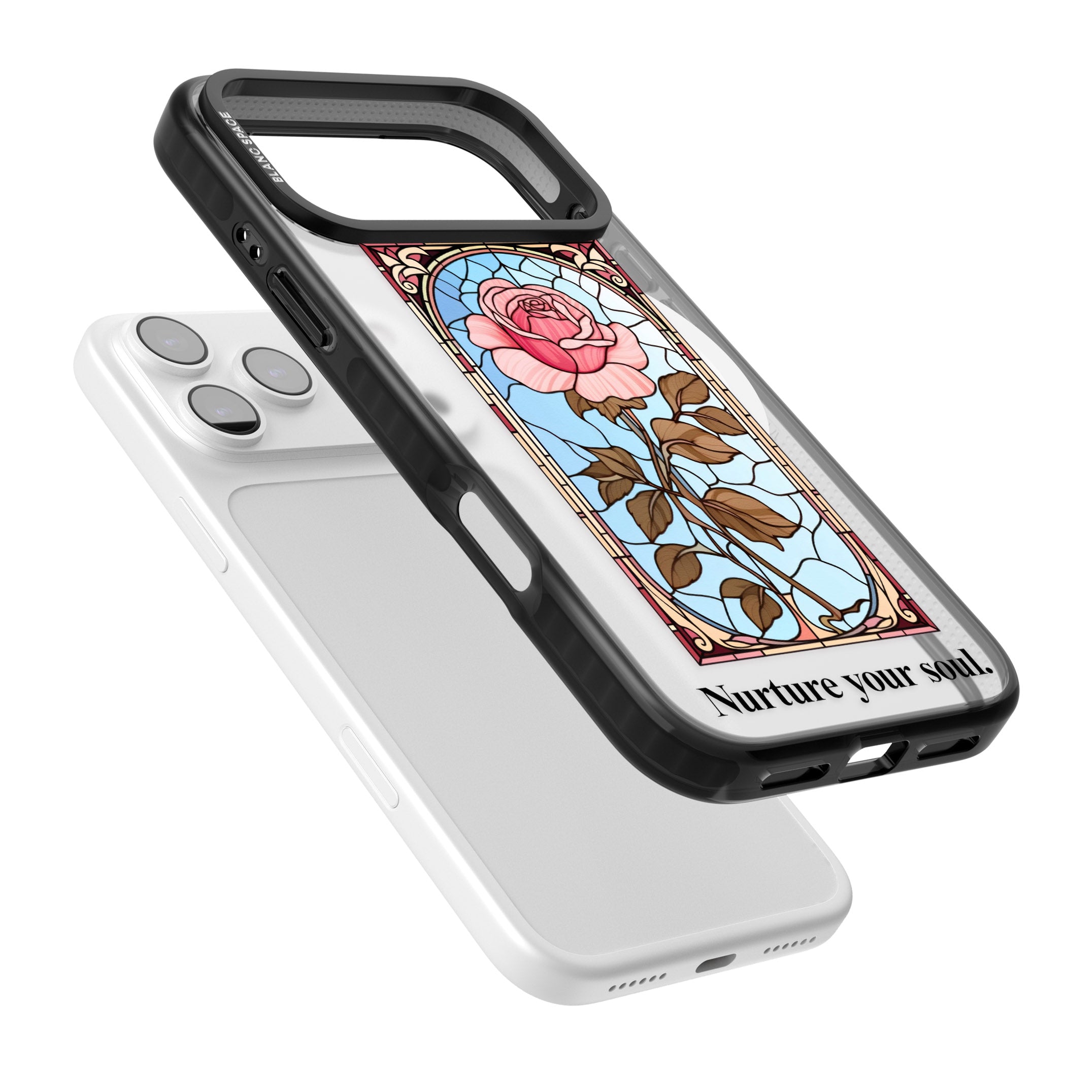 Nurture Your Soul iPhone 17 Pro Impact Pro Black Phone Case Colours