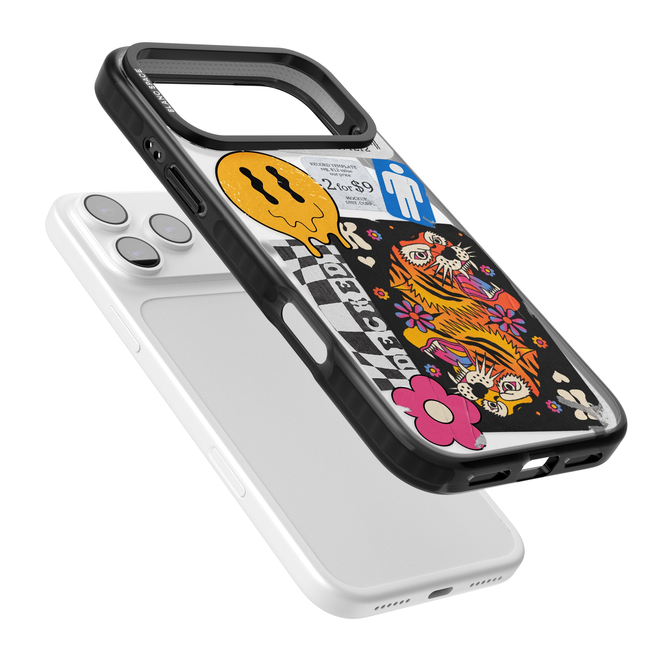 Electric Vibes iPhone 17 Pro Max Impact Pro Black Phone Case Colours