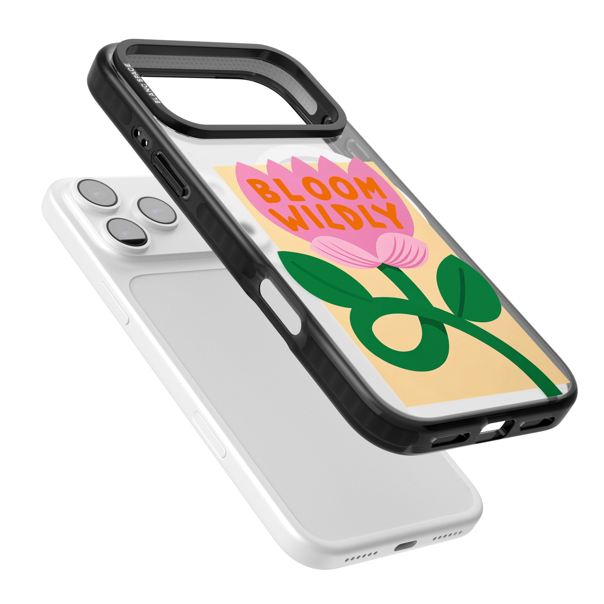 Bloom Wildly iPhone 17 Pro Impact Pro Black Phone Case Colours