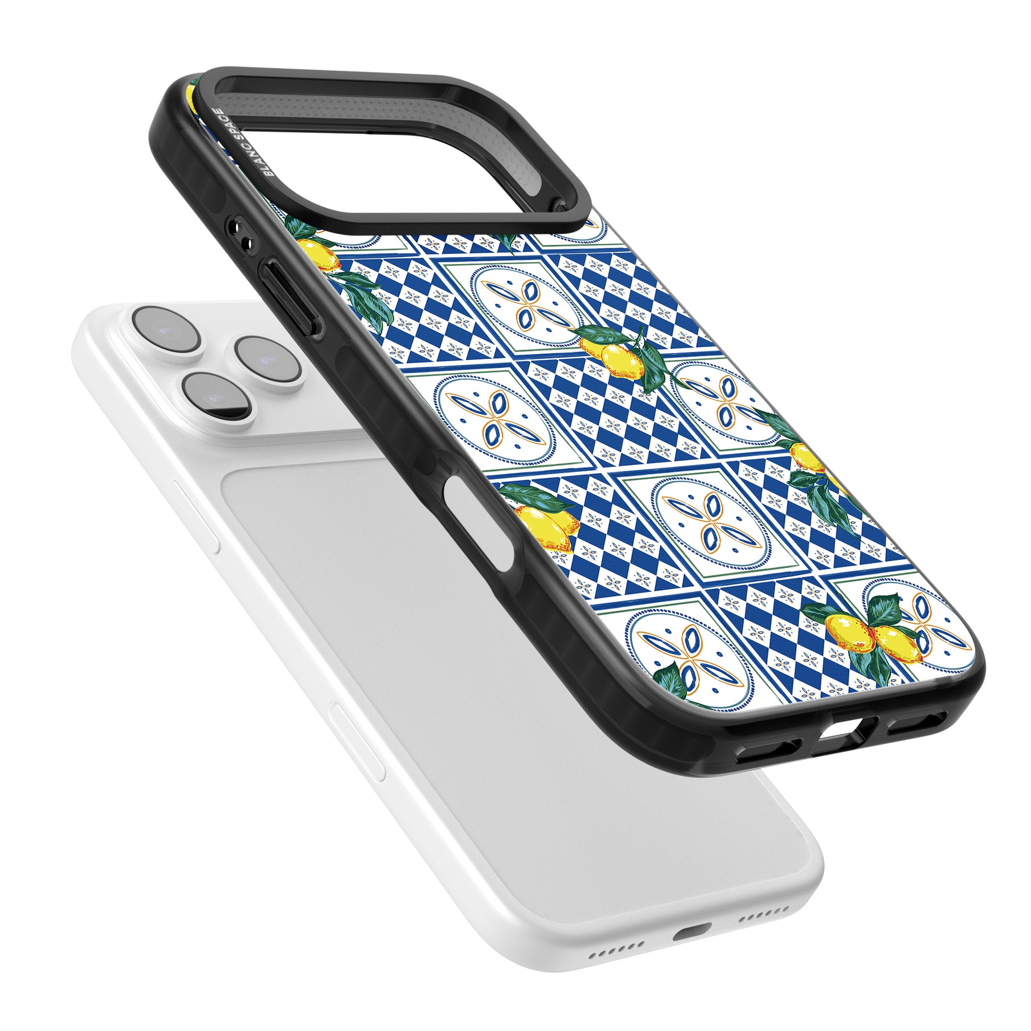Lemon Tiles iPhone 17 Pro Max Impact Pro Black Phone Case Colours