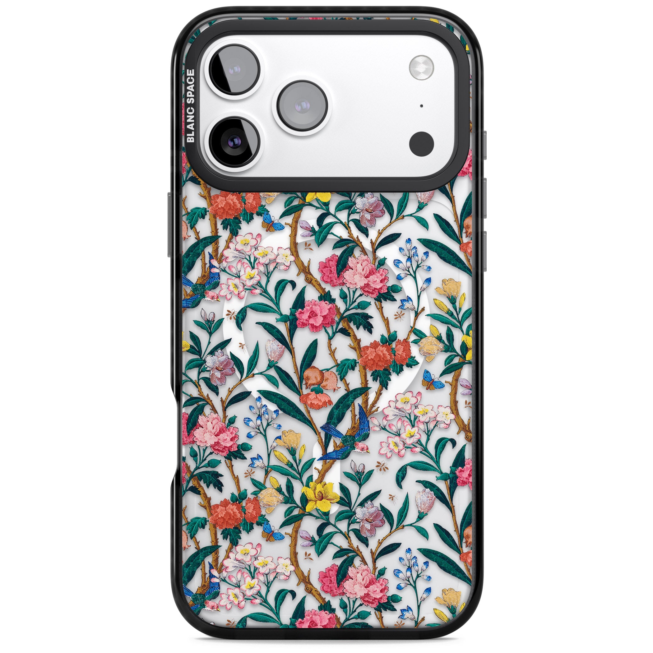 Vines & Flowers iPhone 17 Pro Max Impact Pro Black Phone Case