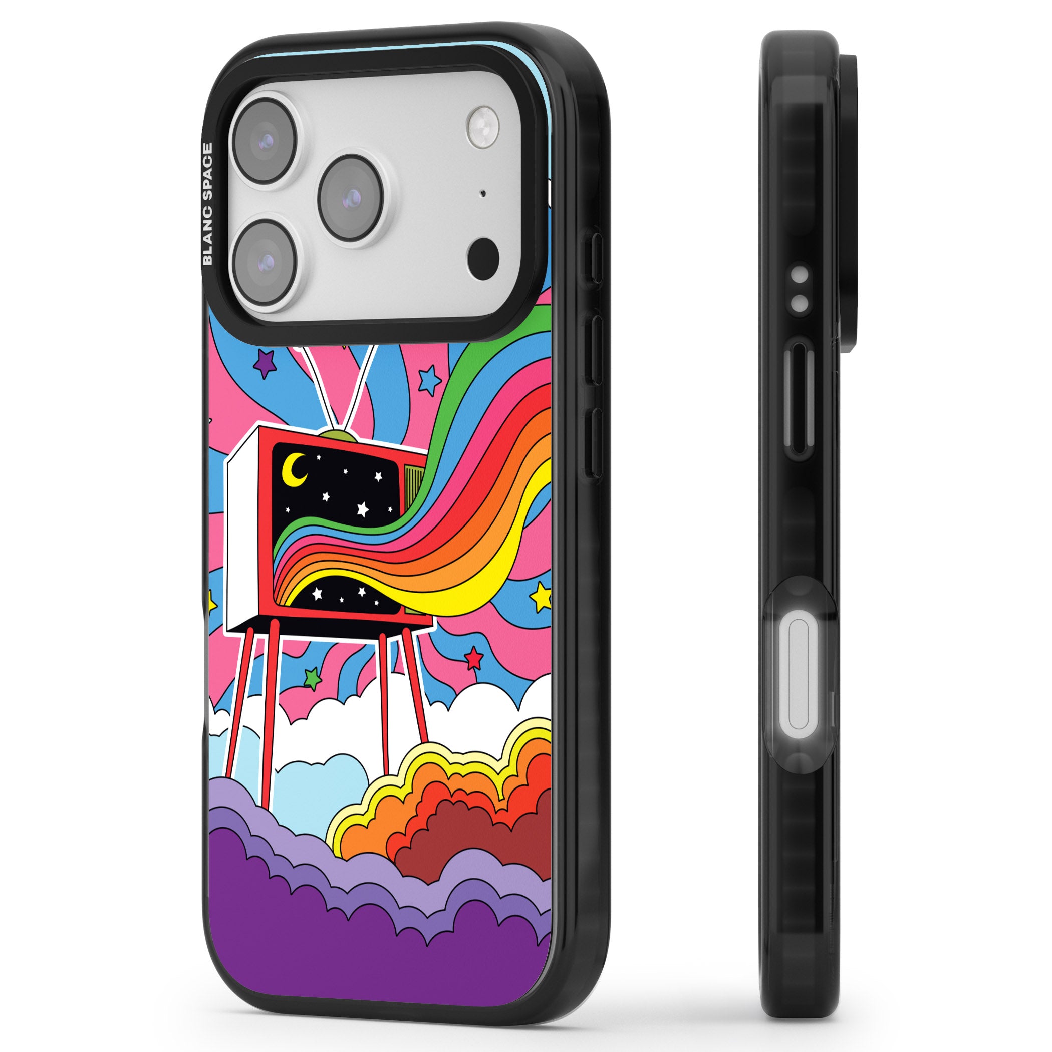 Tv Captivation iPhone 17 Pro Max Impact Pro Black Phone Case Side Profile