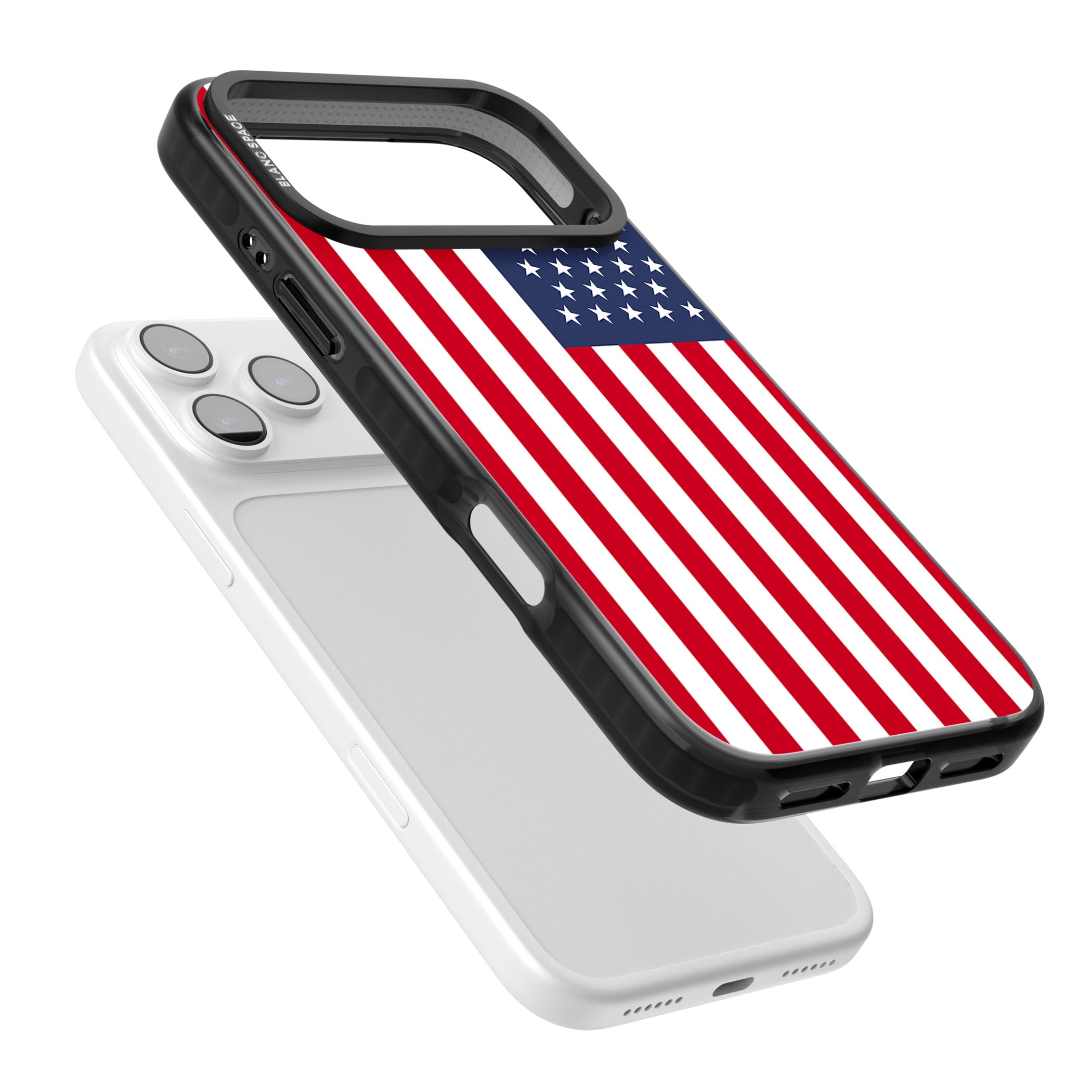 American Flag iPhone 17 Pro Impact Pro Black Phone Case Colours