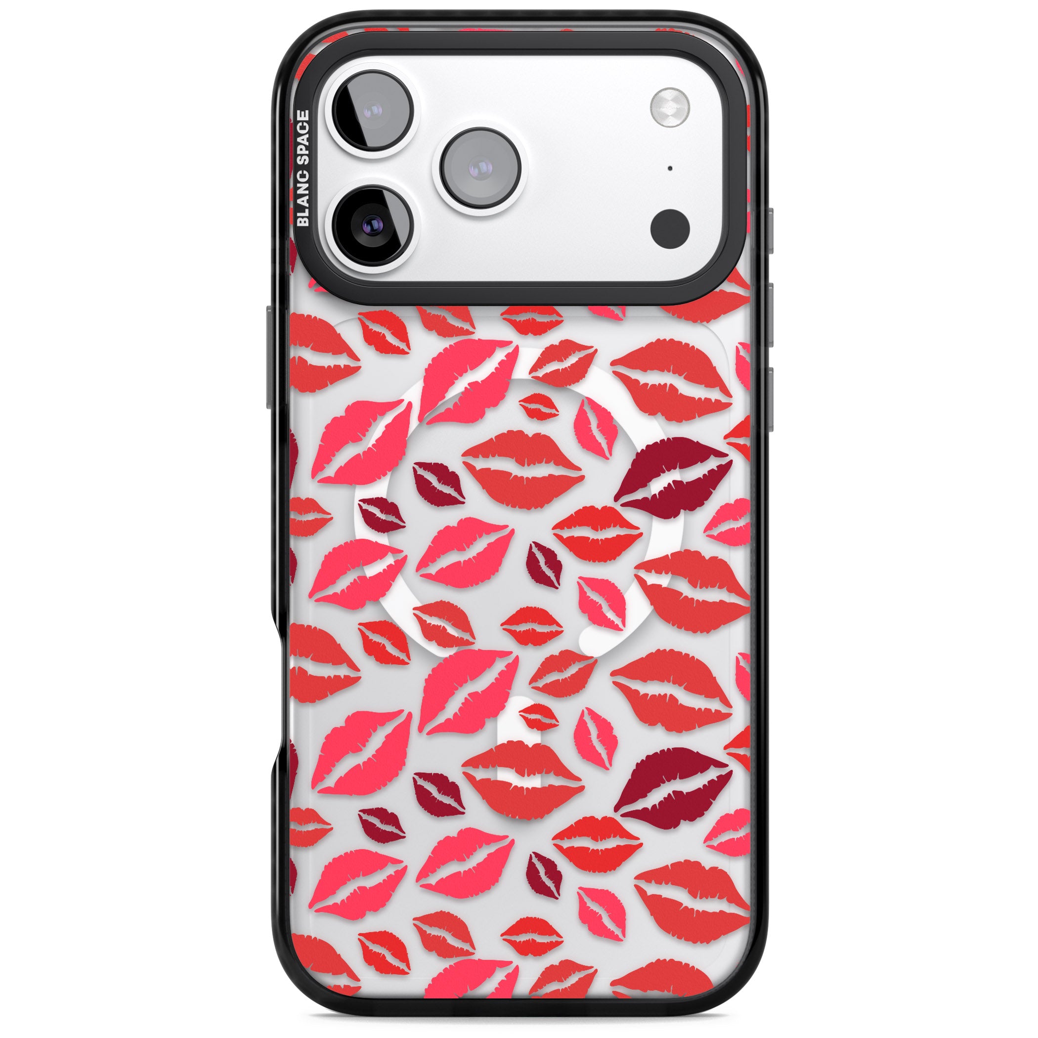 Lips Pattern iPhone 17 Pro Max Impact Pro Black Phone Case