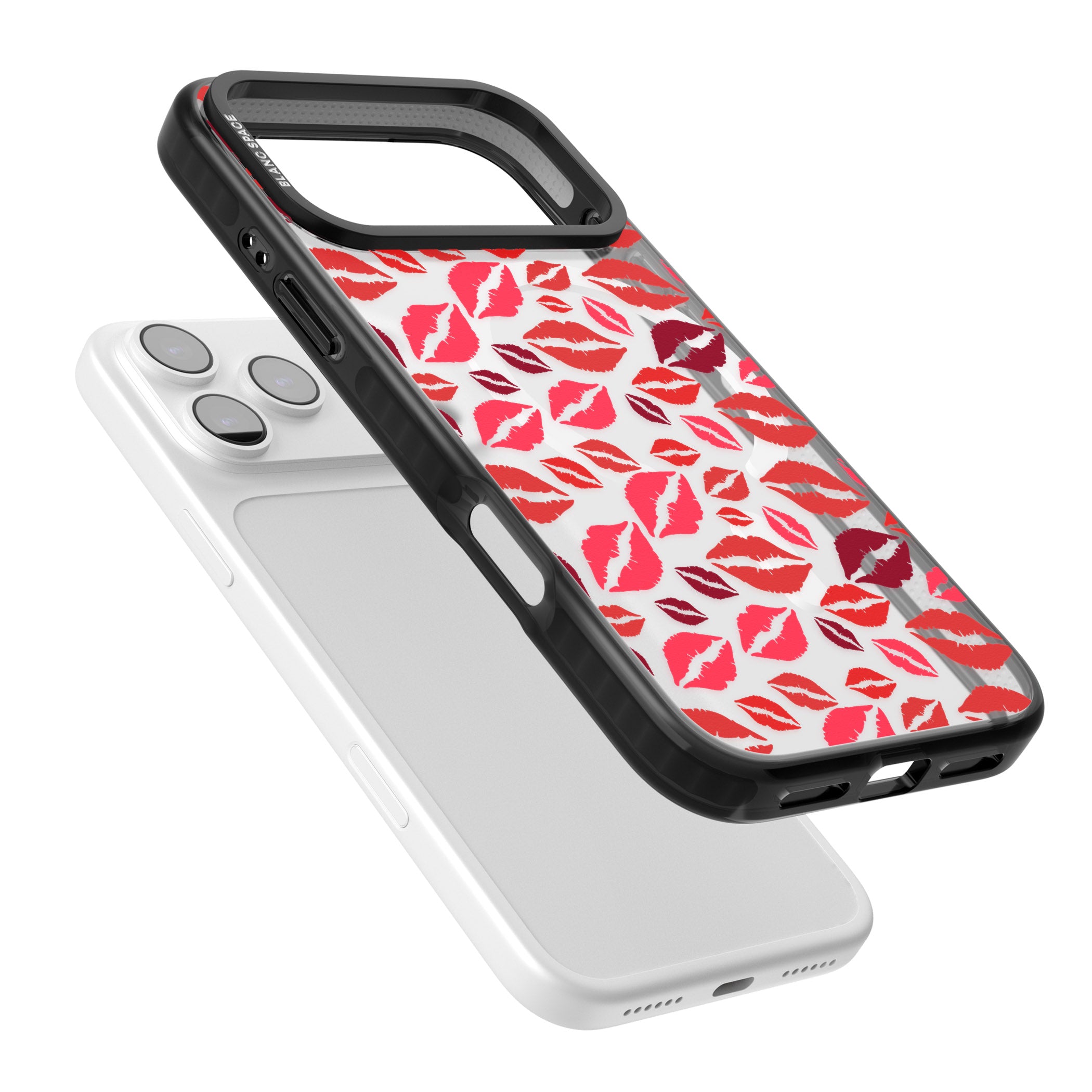Lips Pattern iPhone 17 Pro Max Impact Pro Black Phone Case Colours
