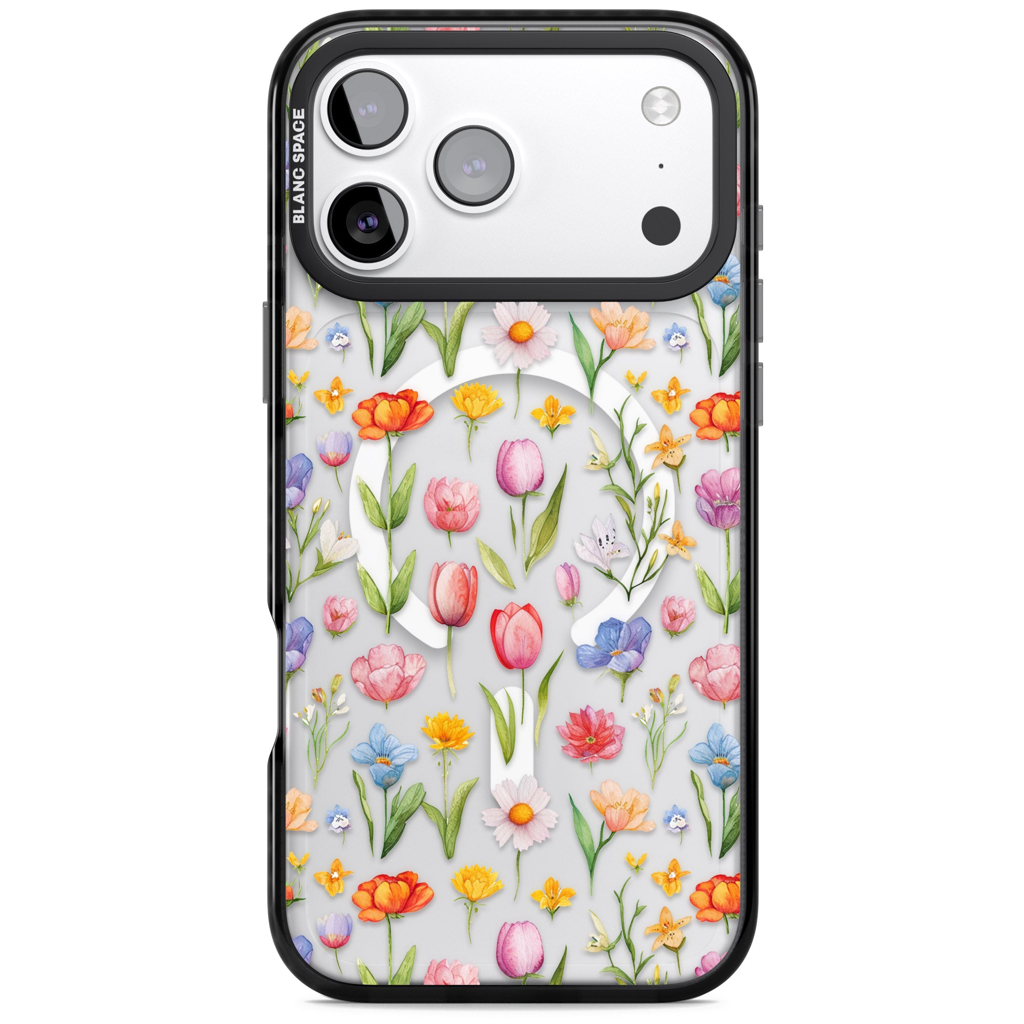 Small Flower Mix iPhone 17 Pro Max Impact Pro Black Phone Case