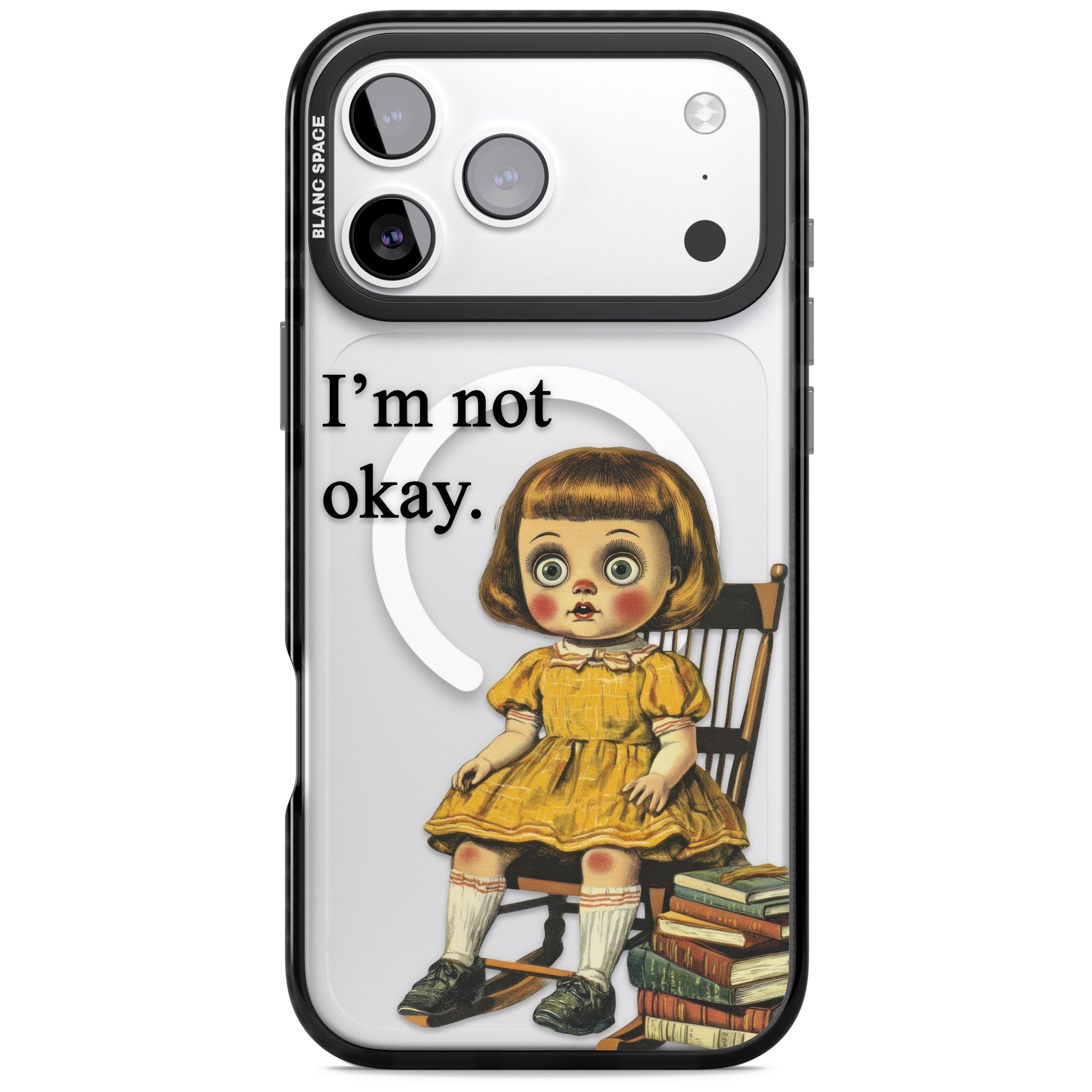 Im Not Okay iPhone 17 Pro Impact Pro Black Phone Case