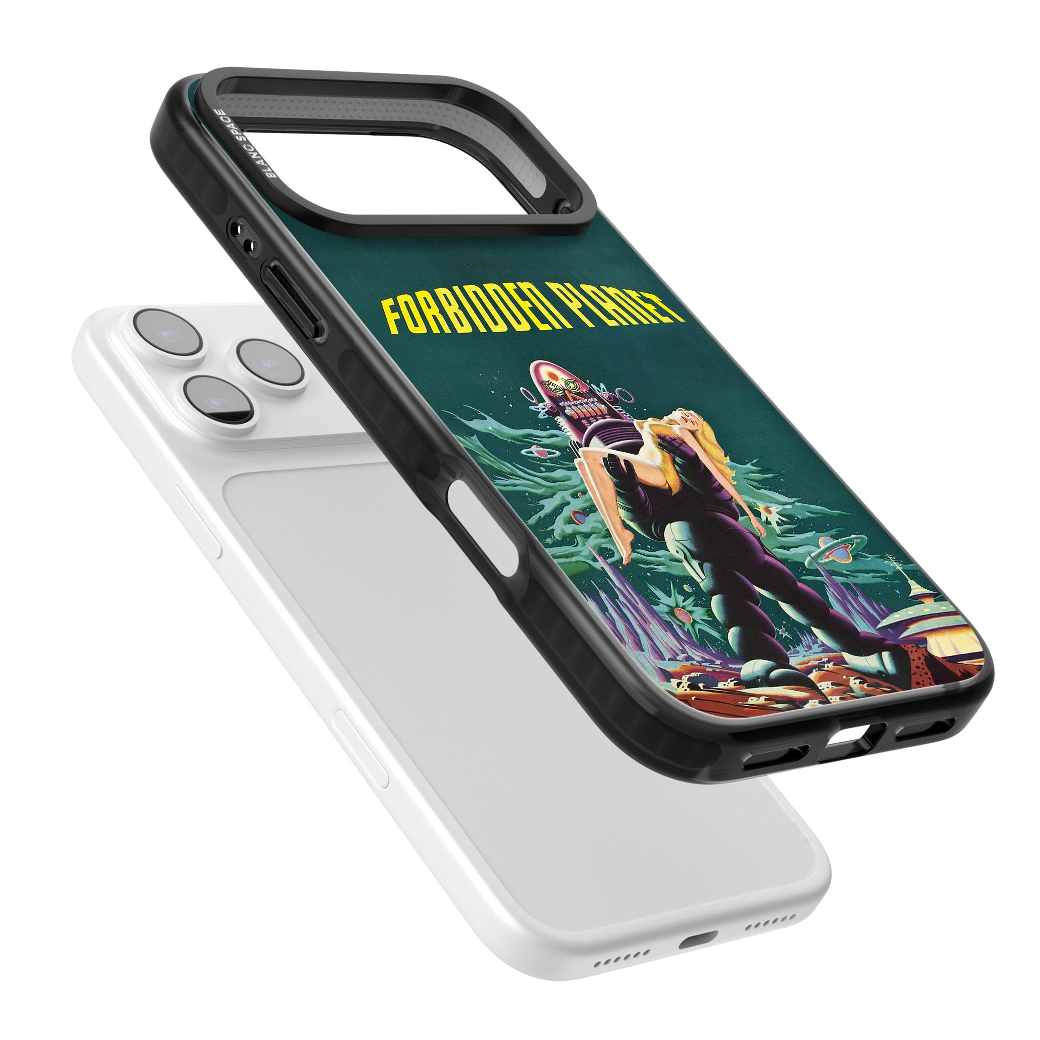 Forbidden Planet Poster iPhone 17 Pro Max Impact Pro Black Phone Case Colours