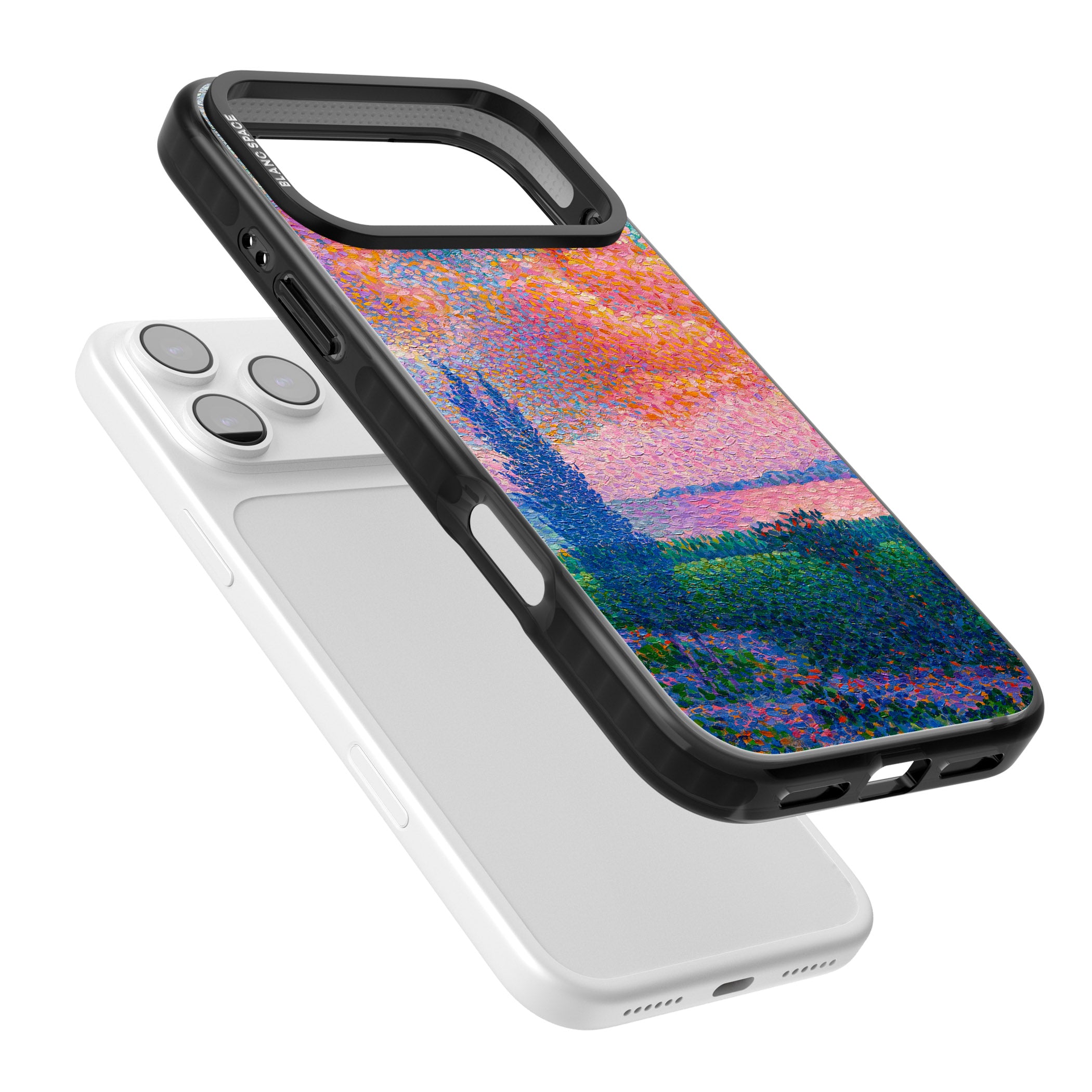 The Pink Cloud iPhone 17 Pro Max Impact Pro Black Phone Case Colours