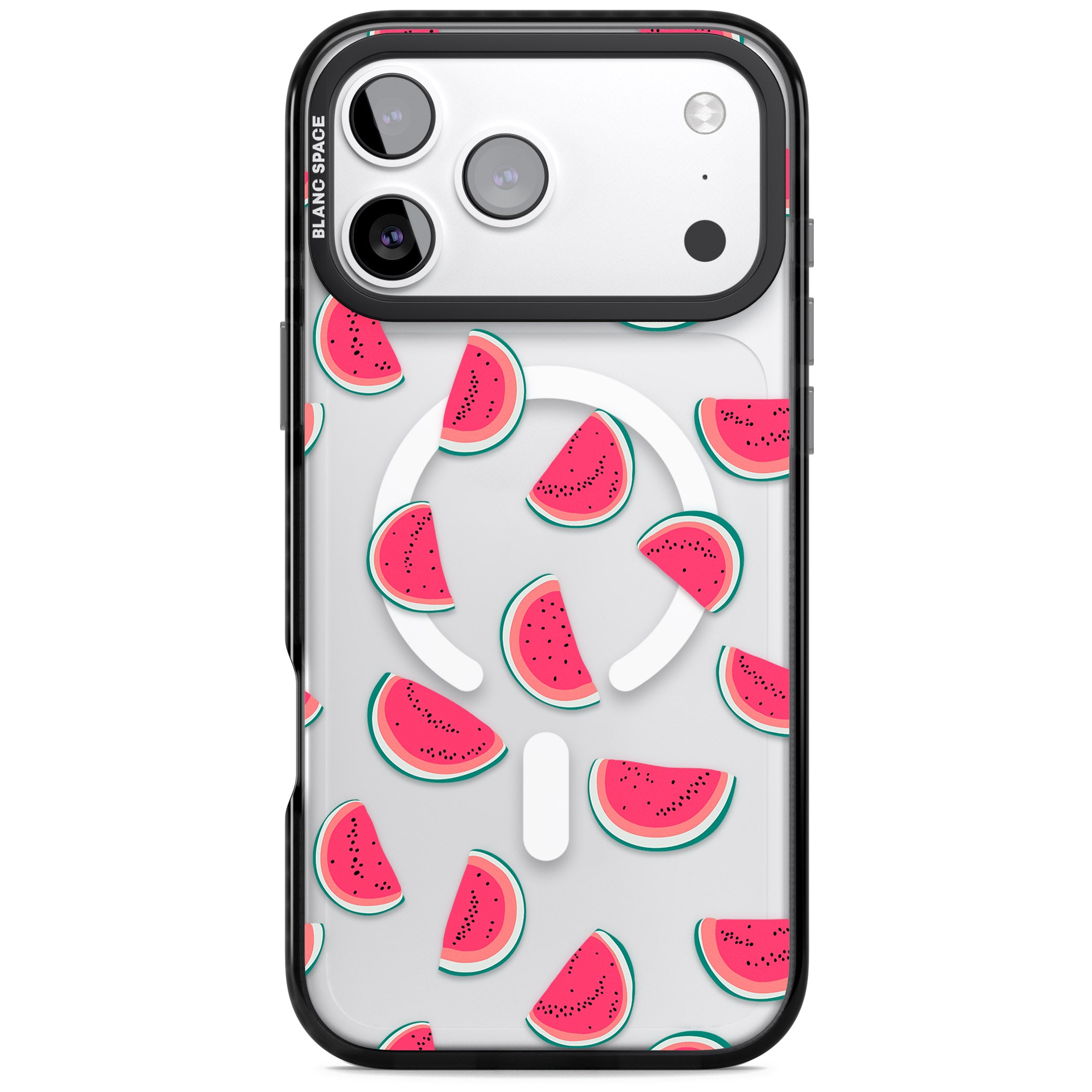 Watermelon Slices iPhone 17 Pro Impact Pro Black Phone Case