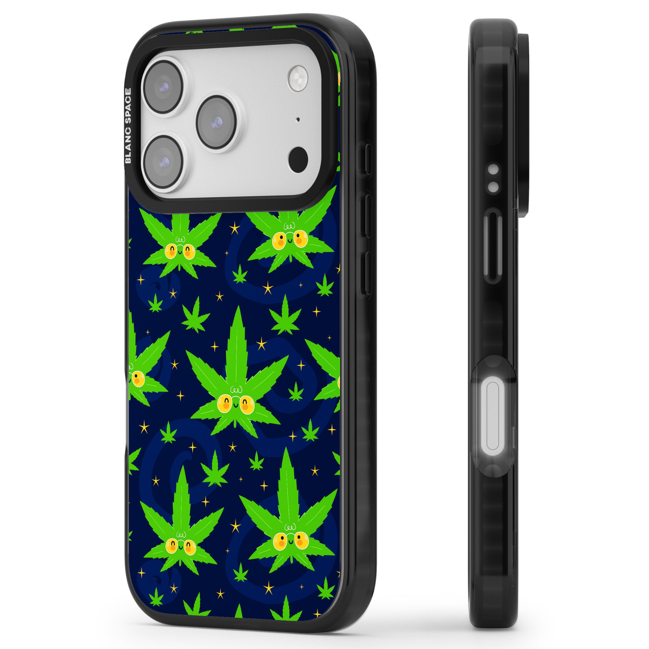 High Af iPhone 17 Pro Impact Pro Black Phone Case Side Profile