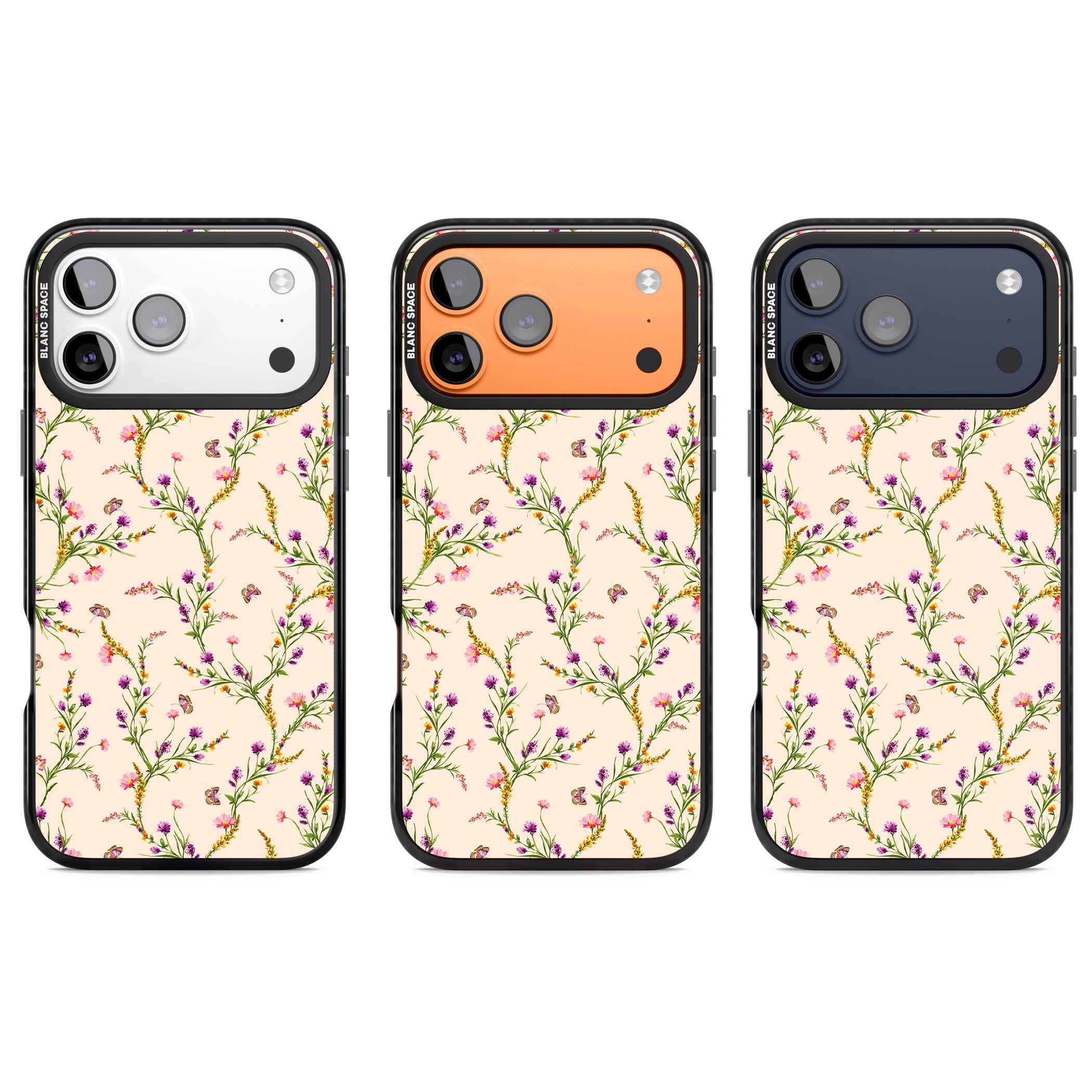 Meadow Wildflowers iPhone 17 Pro Impact Pro Black Phone Case APT Impact Protection