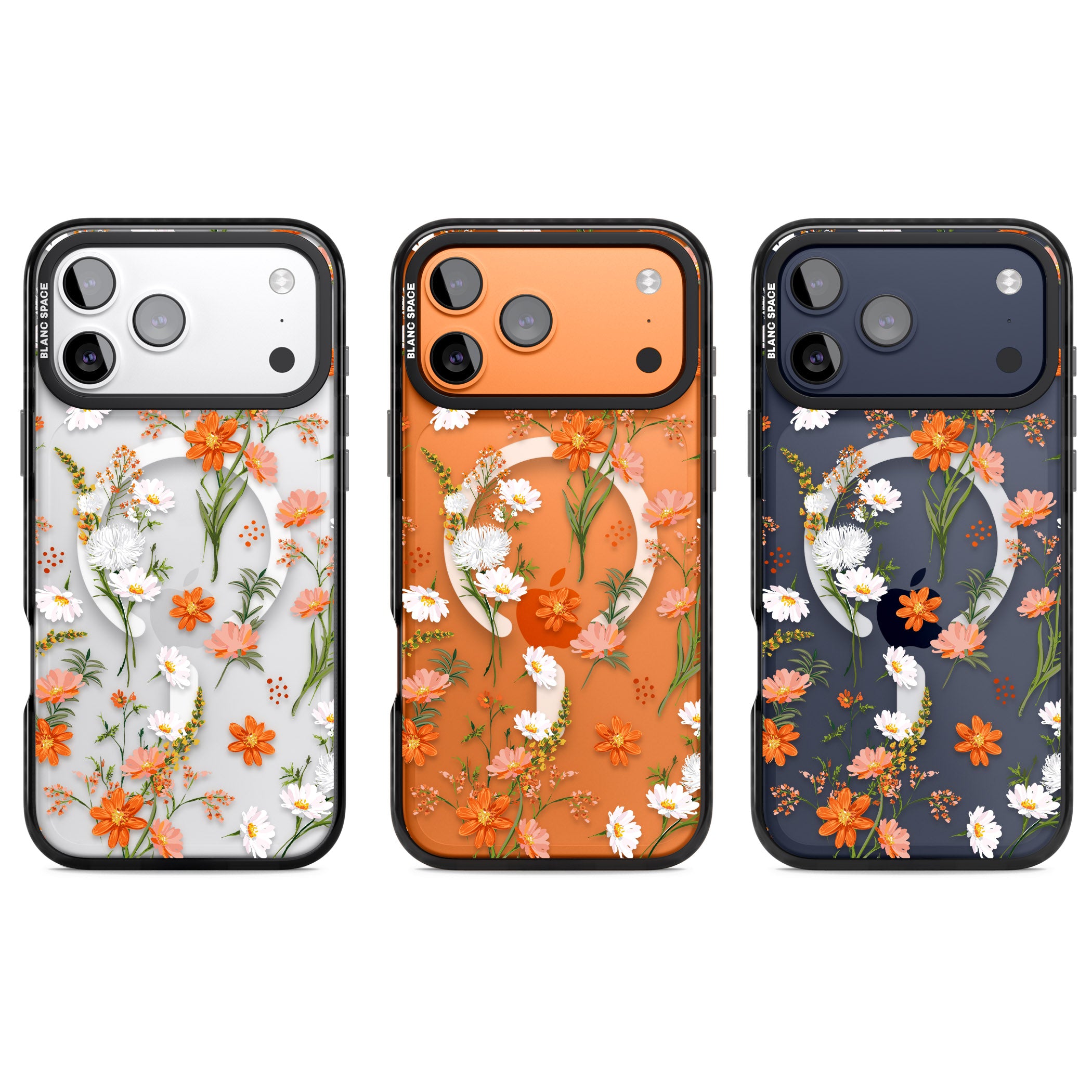 Sunset Wildflowers iPhone 17 Pro Impact Pro Black Phone Case APT Impact Protection