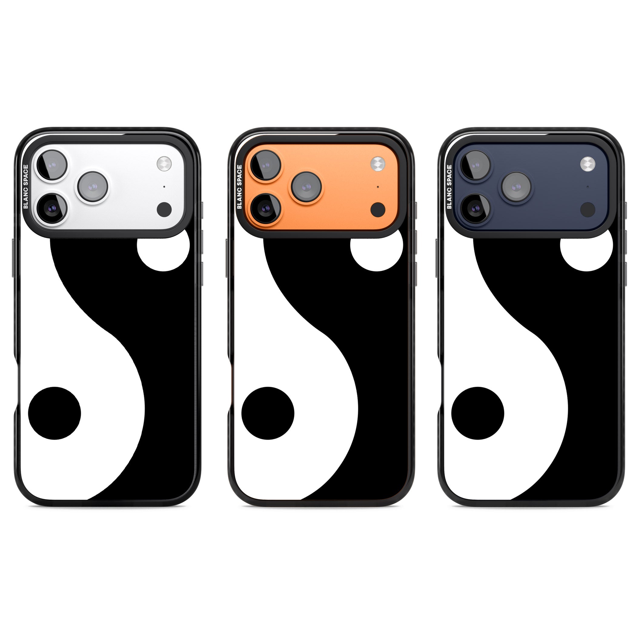Large Yin Yang iPhone 17 Pro Impact Pro Black Phone Case APT Impact Protection