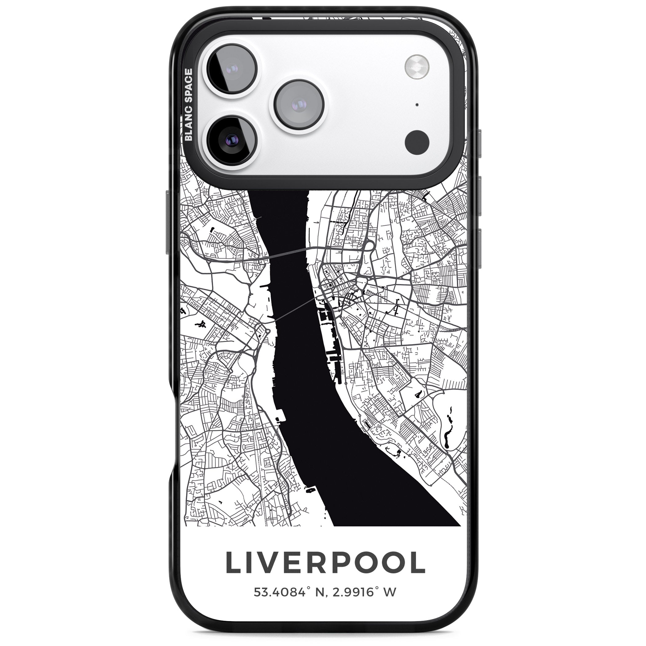 Liverpool Map iPhone 17 Pro Impact Black Phone Case