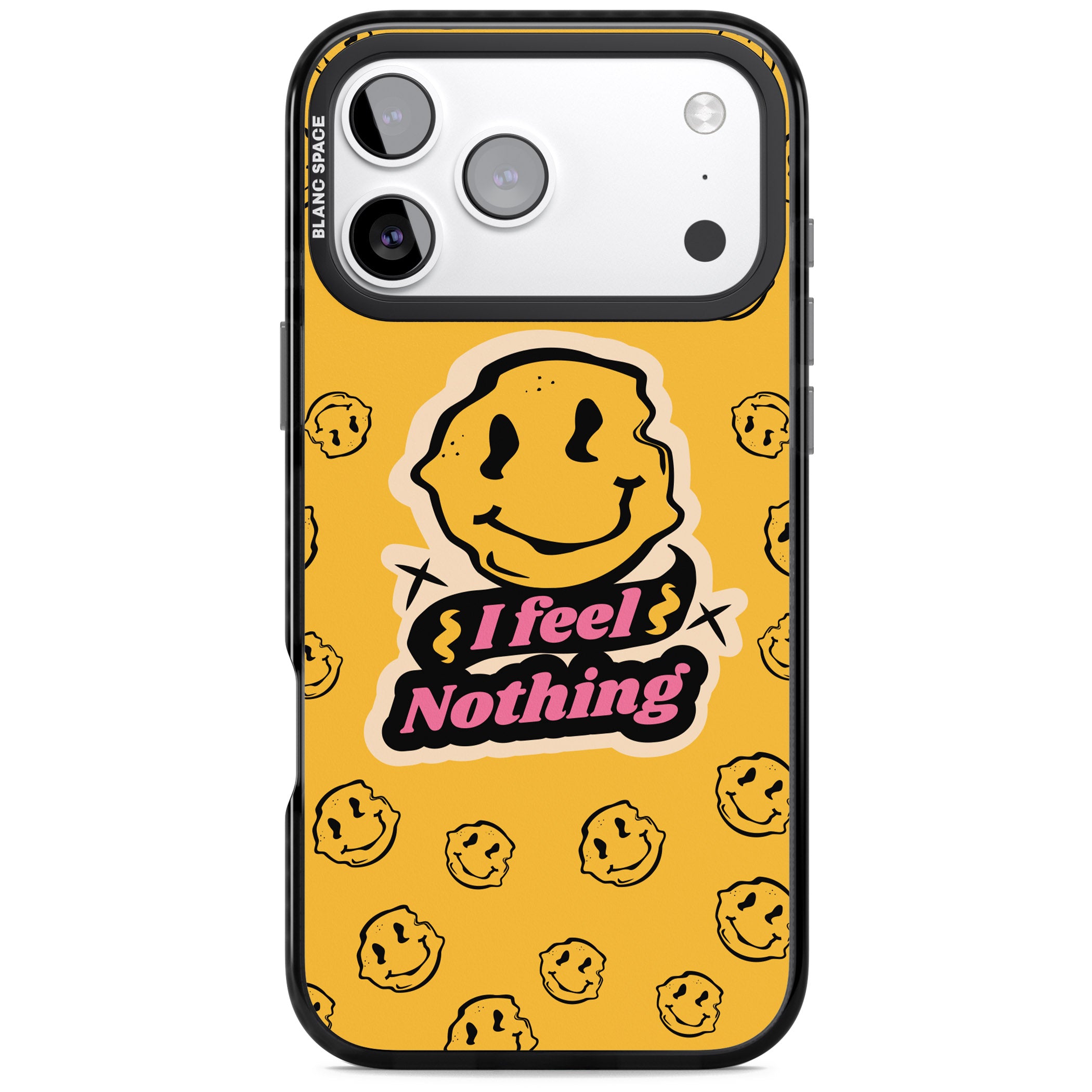 I Feel Nothing iPhone 17 Pro Max Impact Black Phone Case