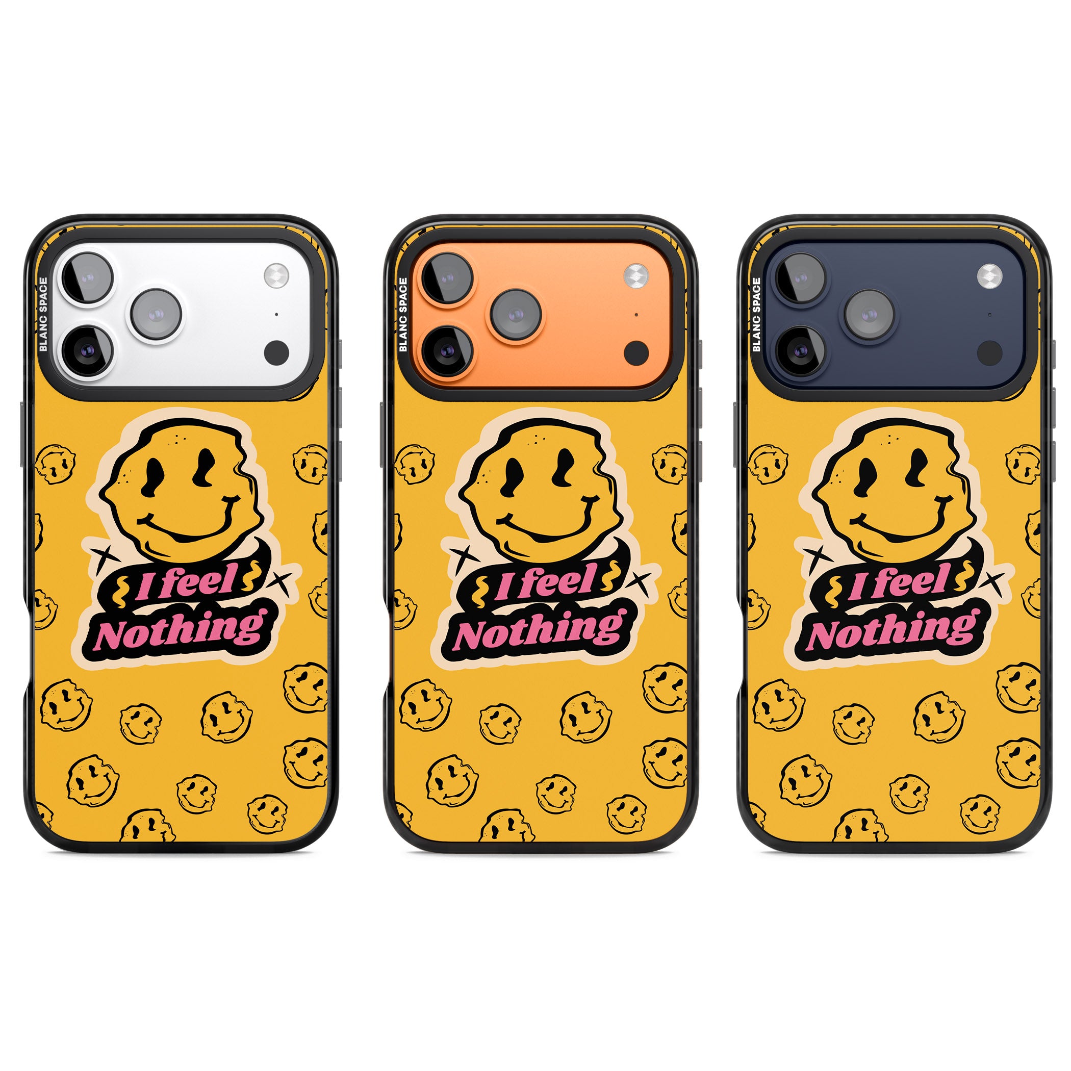 I Feel Nothing iPhone 17 Pro Impact Black Phone Case APT Impact Protection