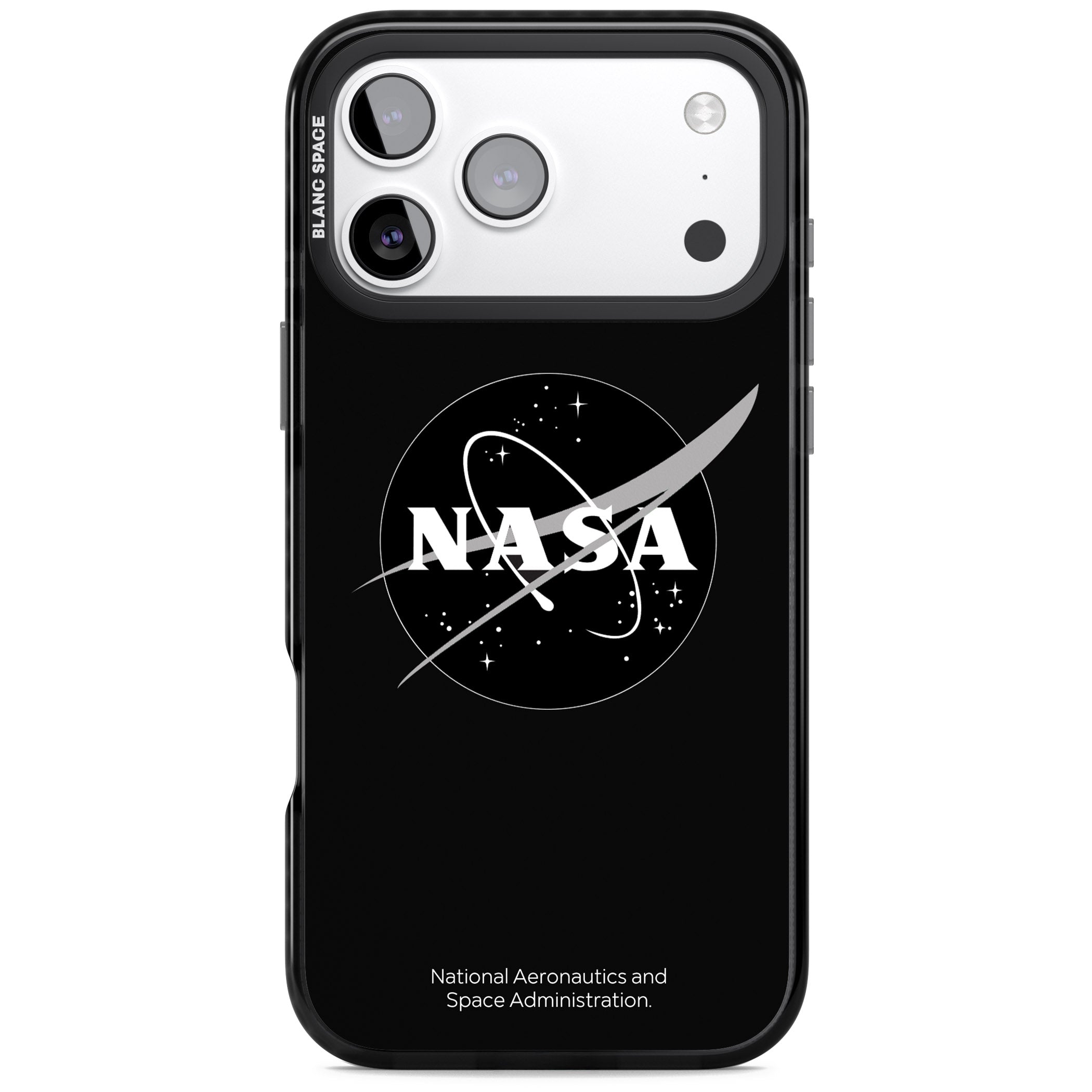 Dark Nasa Meatball iPhone 17 Pro Max Impact Black Phone Case