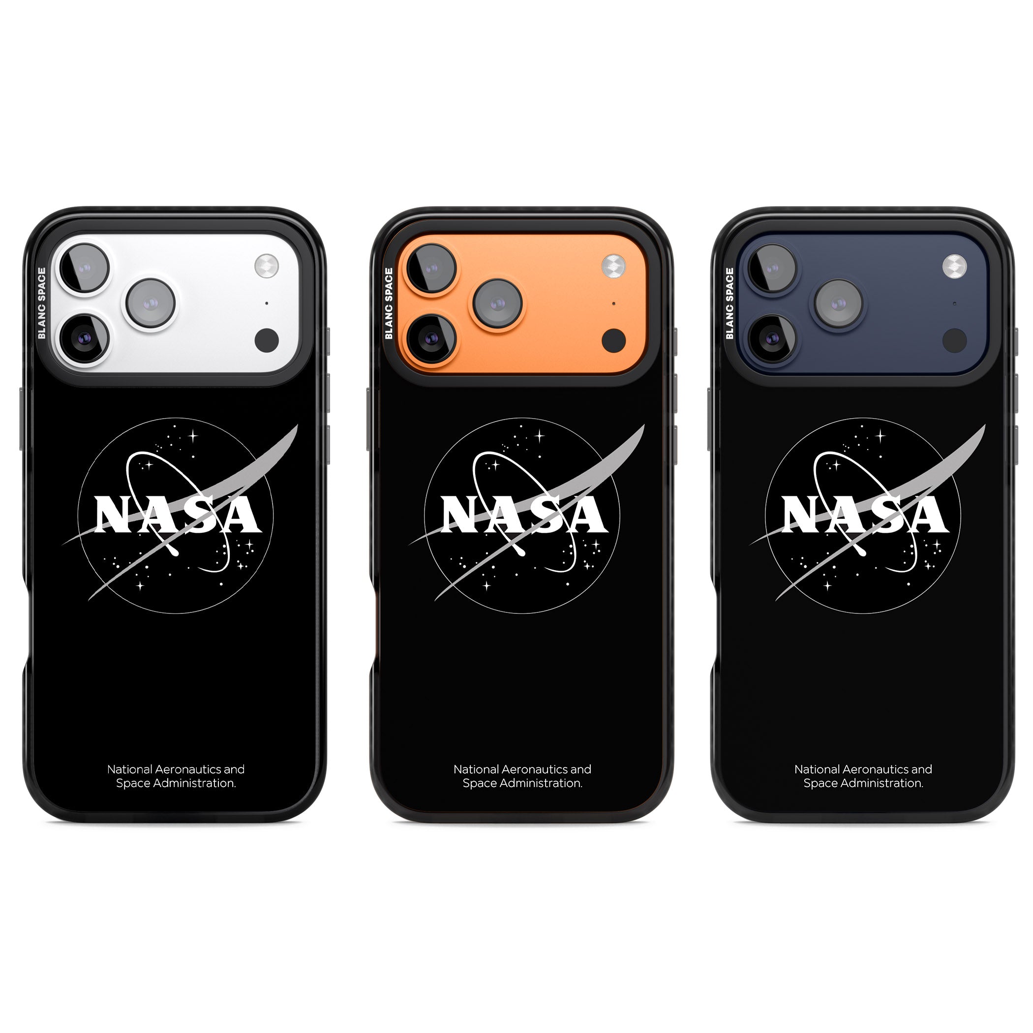 Dark Nasa Meatball iPhone 17 Pro Impact Black Phone Case APT Impact Protection