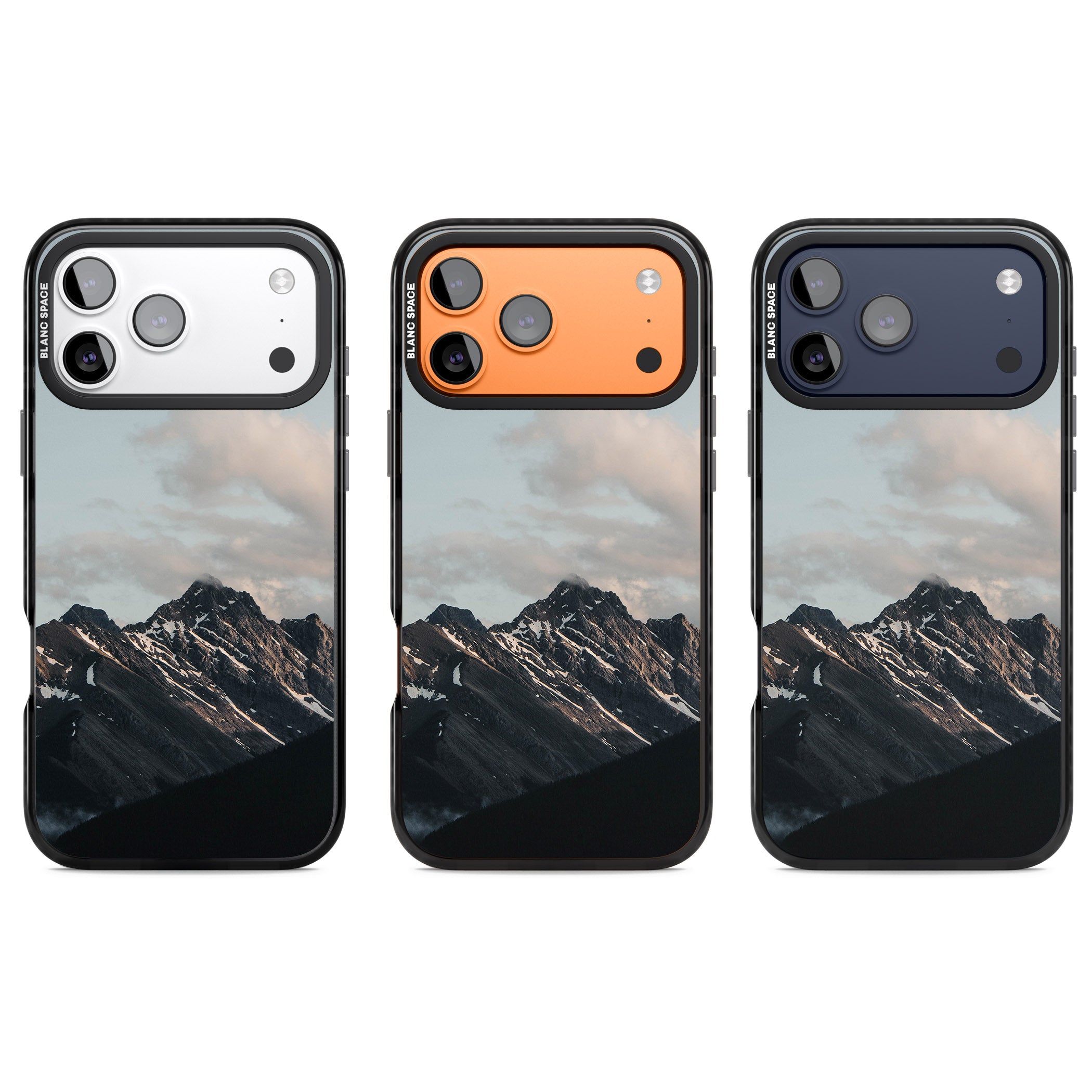 Twilight Mountain iPhone 17 Pro Impact Black Phone Case APT Impact Protection