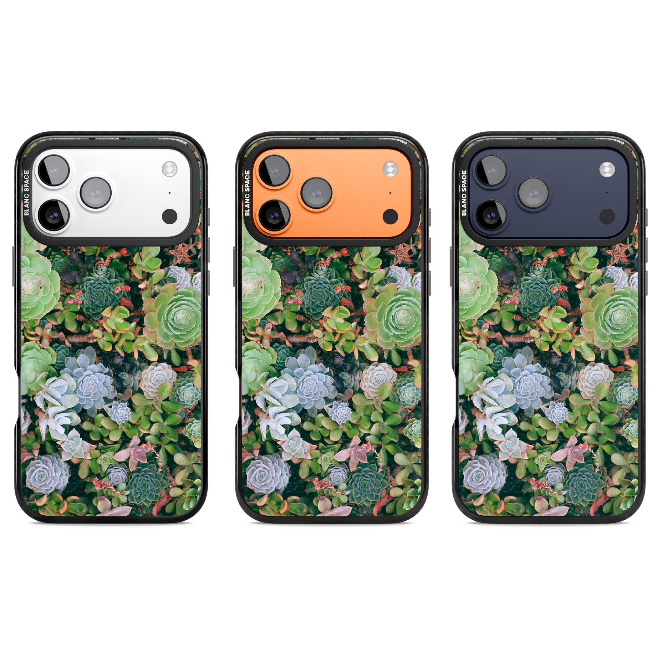 Succulent Garden iPhone 17 Pro Impact Black Phone Case APT Impact Protection