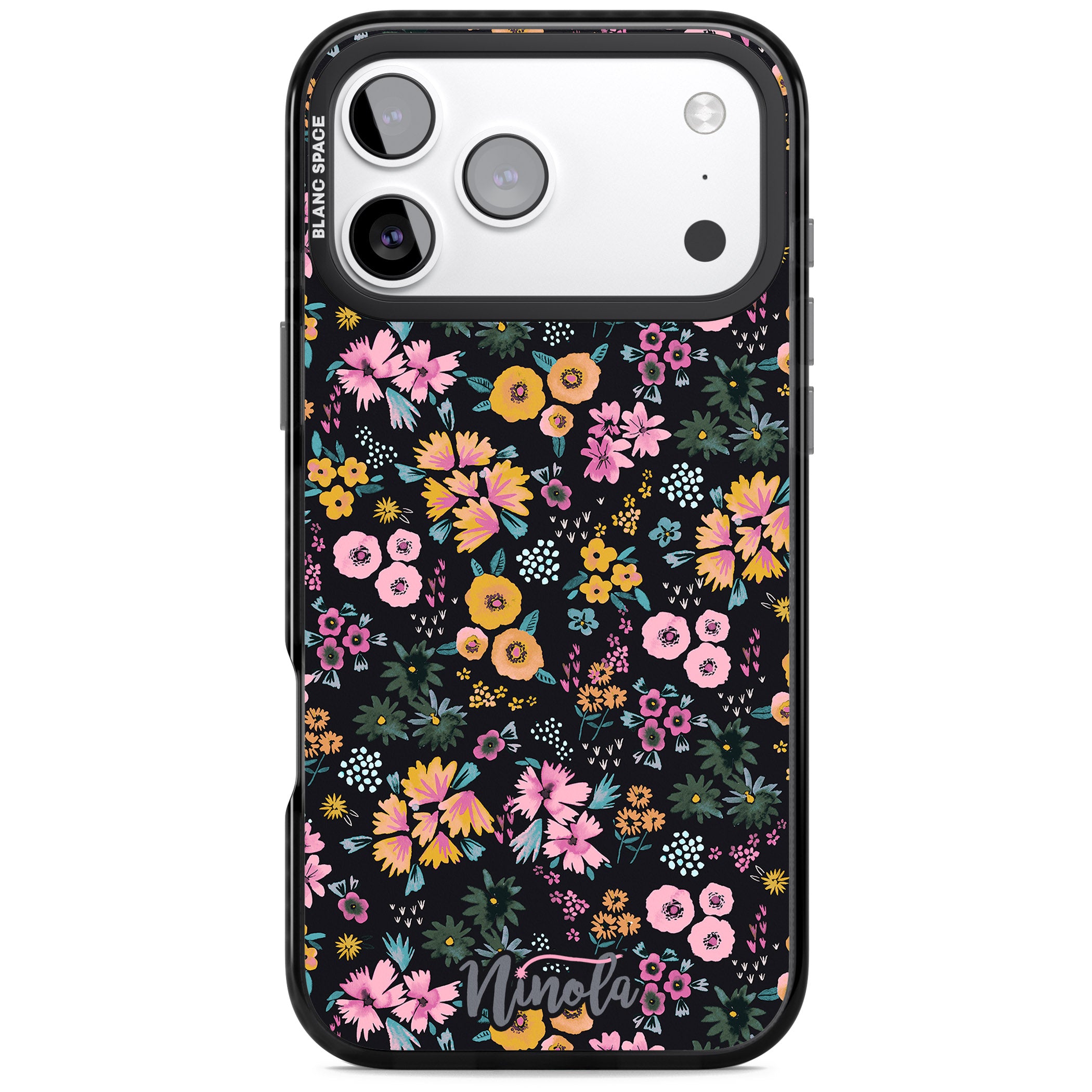 Blossom Field iPhone 17 Pro Max Impact Black Phone Case
