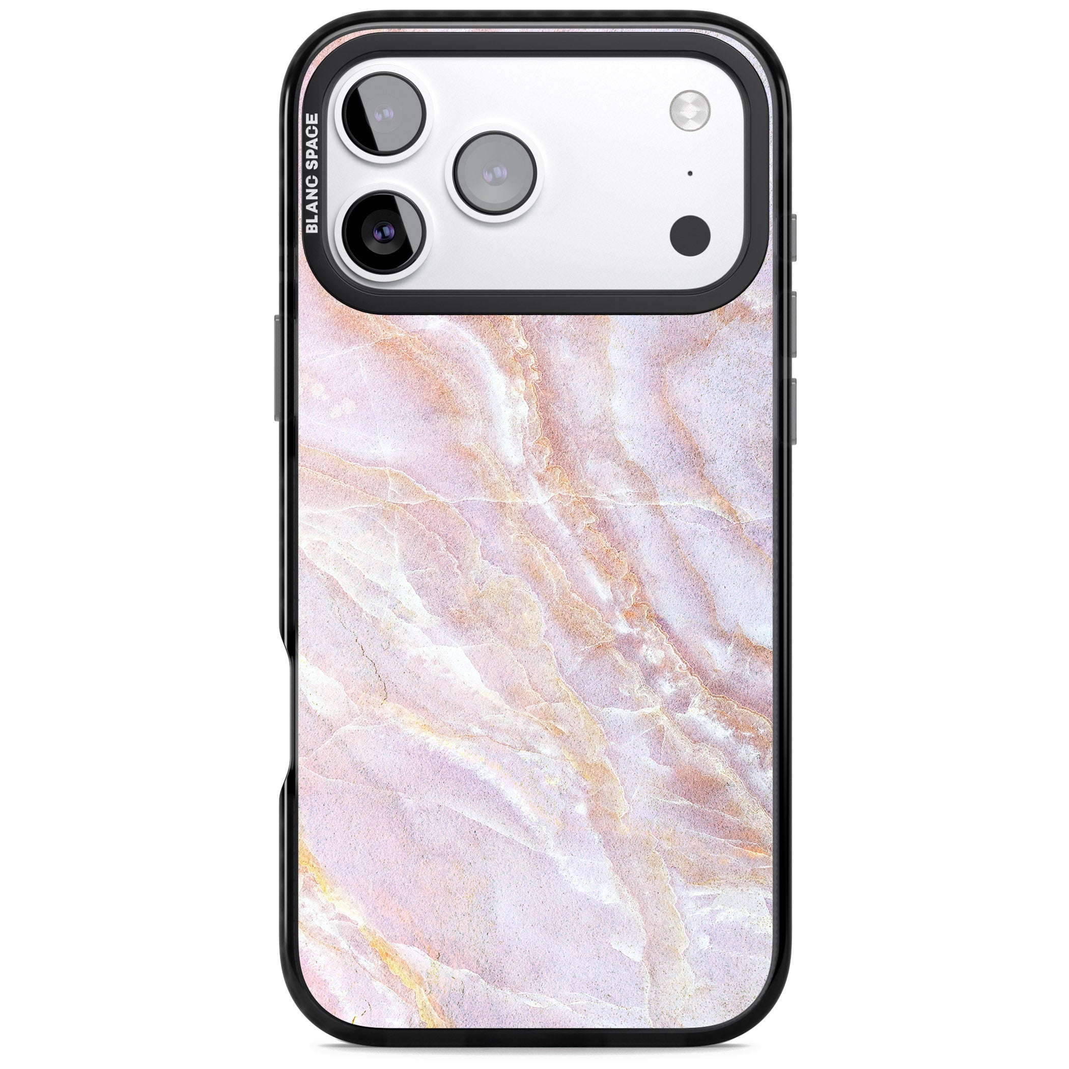 Soft Onyx Blush iPhone 17 Pro Impact Black Phone Case