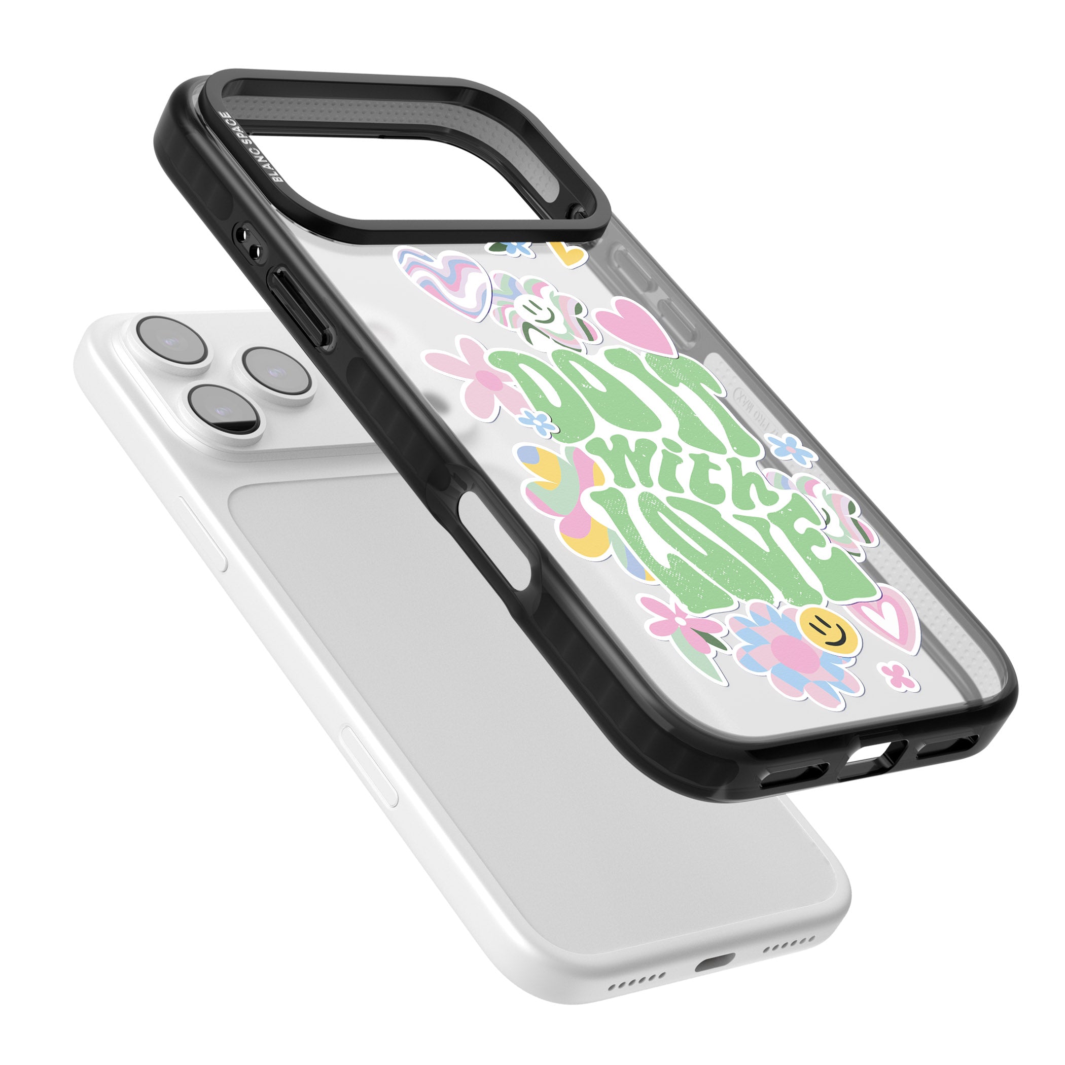 Do It With Love iPhone 17 Pro Max Impact Black Phone Case Colours